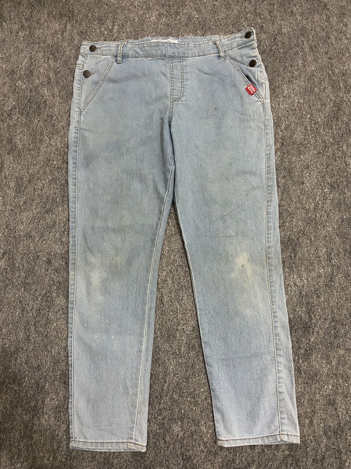 Hysteric Glamour × Japanese Brand vintage y2k denim pants hello kitty baggy pants Size 33" - 5 Thumbnail