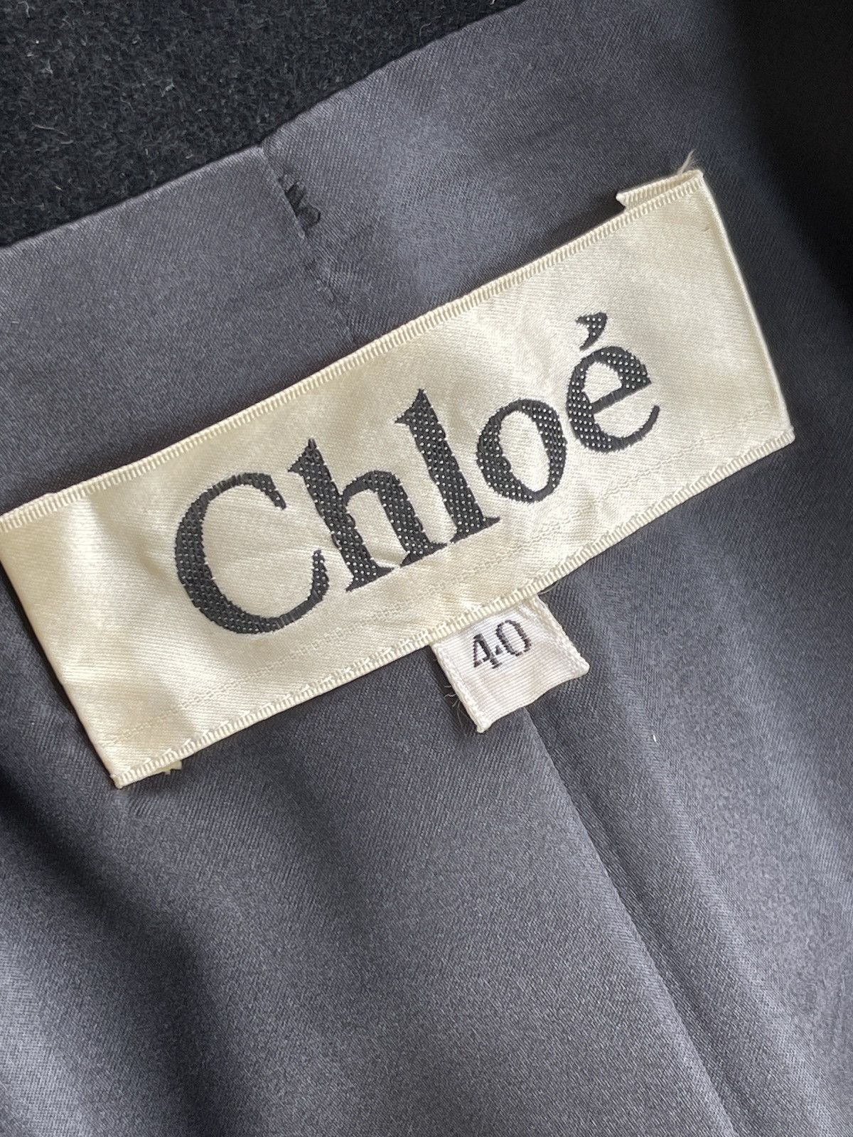 Chloe Chloe Luxury Black Cashmere Coat Size M / US 6-8 / IT 42-44 - 4 Thumbnail