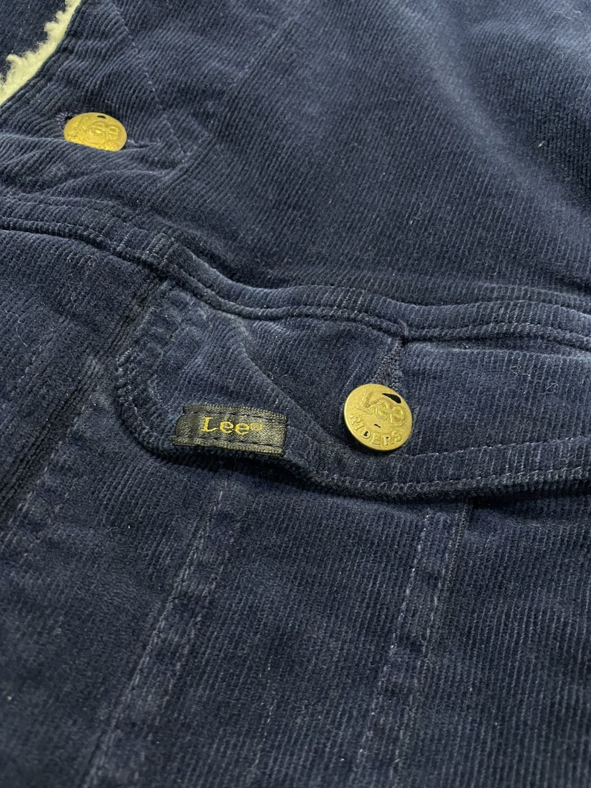 Lee Vintage Lee Riders Corduroy Denim Jacket Lined Fleece Size US S / EU 44-46 / 1 - 6 Thumbnail