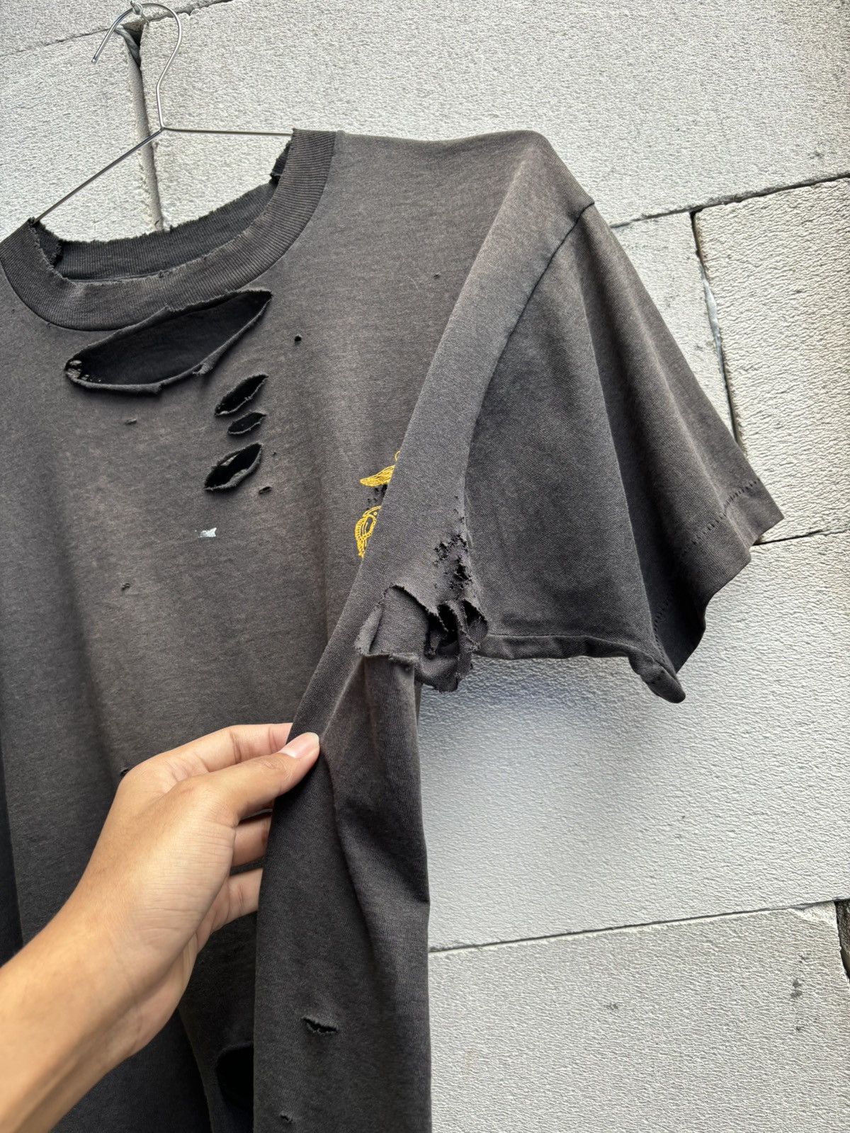 Vintage Thrashed Distressed USMC Faded 90s T Shirt ERD Grunge Size US L / EU 52-54 / 3 - 6 Thumbnail