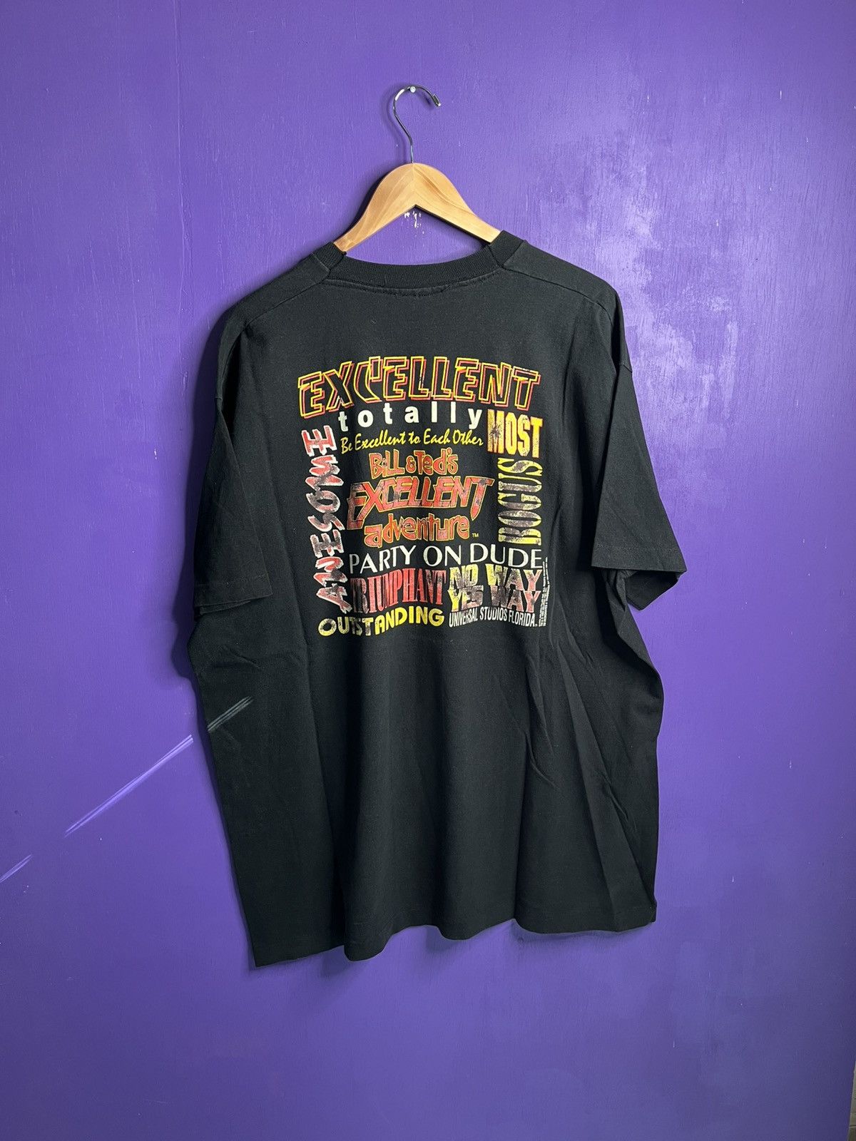 Vintage Vintage 1989 Bill n Ted’s excellent adventure movie t-shirt Size US XXL / EU 58 / 5 - 2 Thumbnail