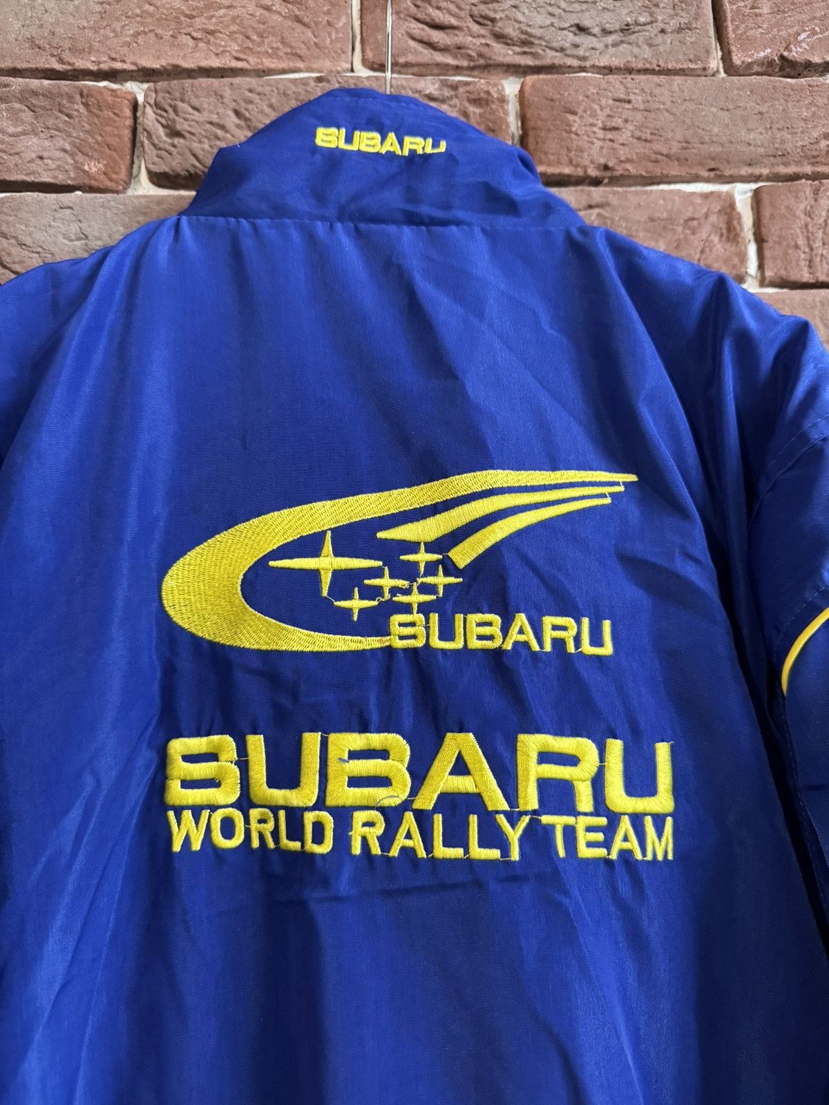 Vintage Vintage Subaru racing jacket logo rare size xl hype blue Size US XL / EU 56 / 4 - 7 Thumbnail