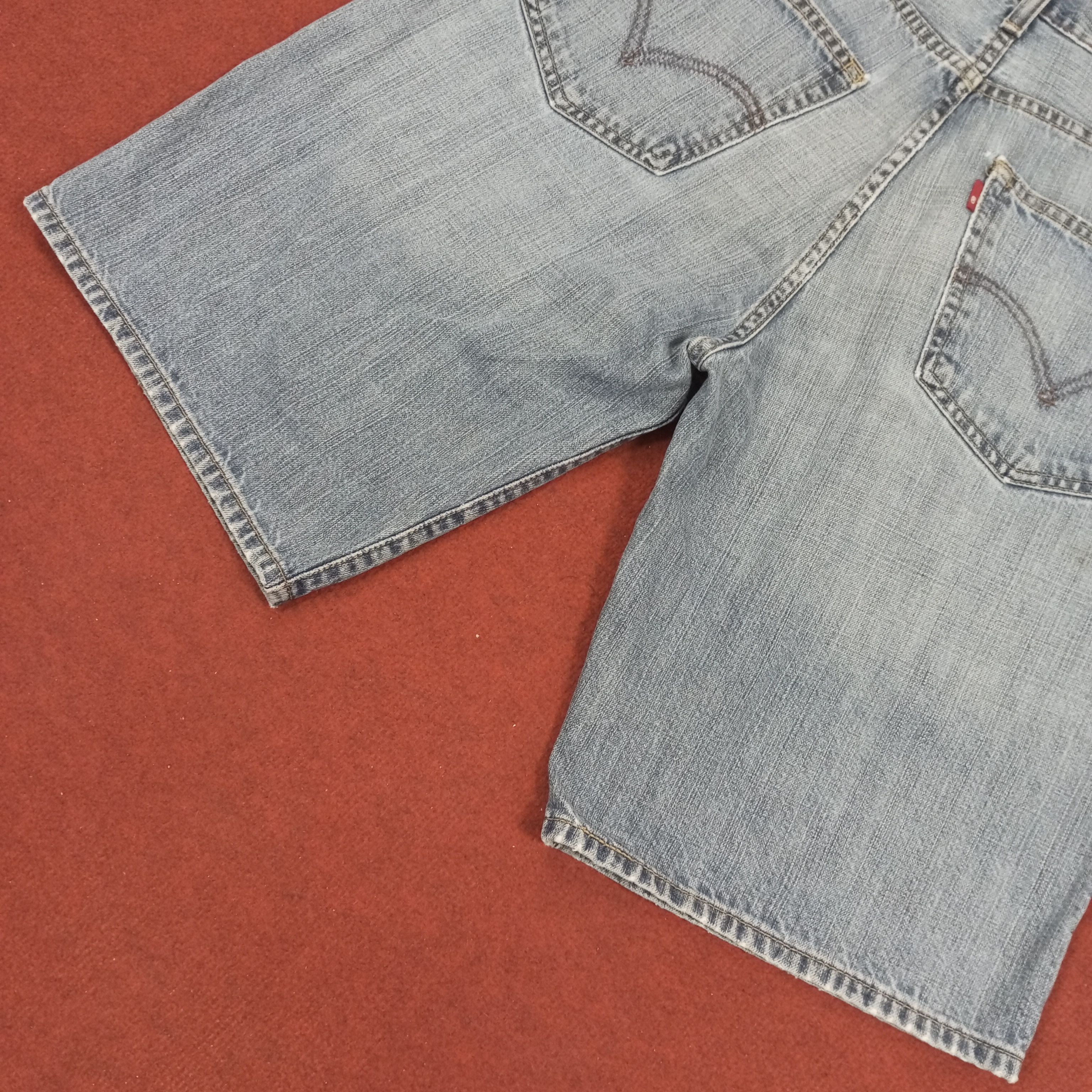 Levi's × Vintage Levis Short Jeans Distressed Streetwear Summer Style Size US 34 / EU 50 - 6 Thumbnail