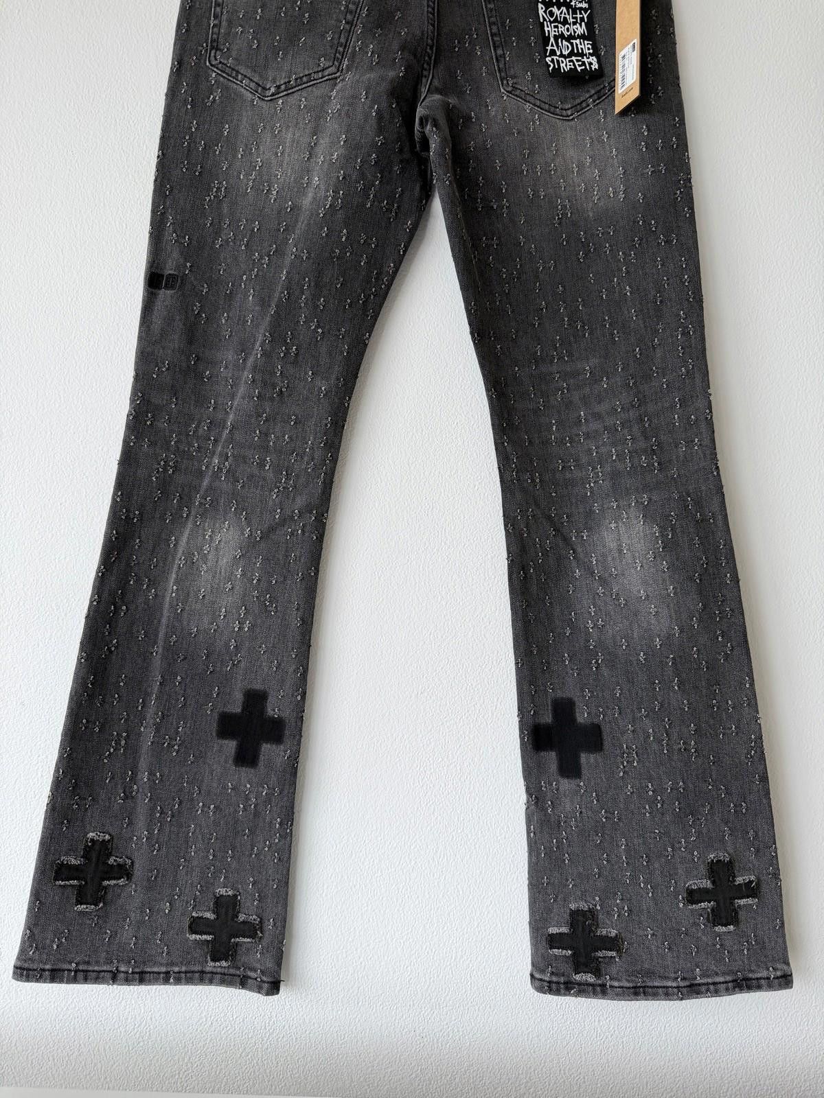 Ksubi new Ksubi mens jeans bronko asher black shotgun grey 32 Size US 32 / EU 48 - 7 Thumbnail