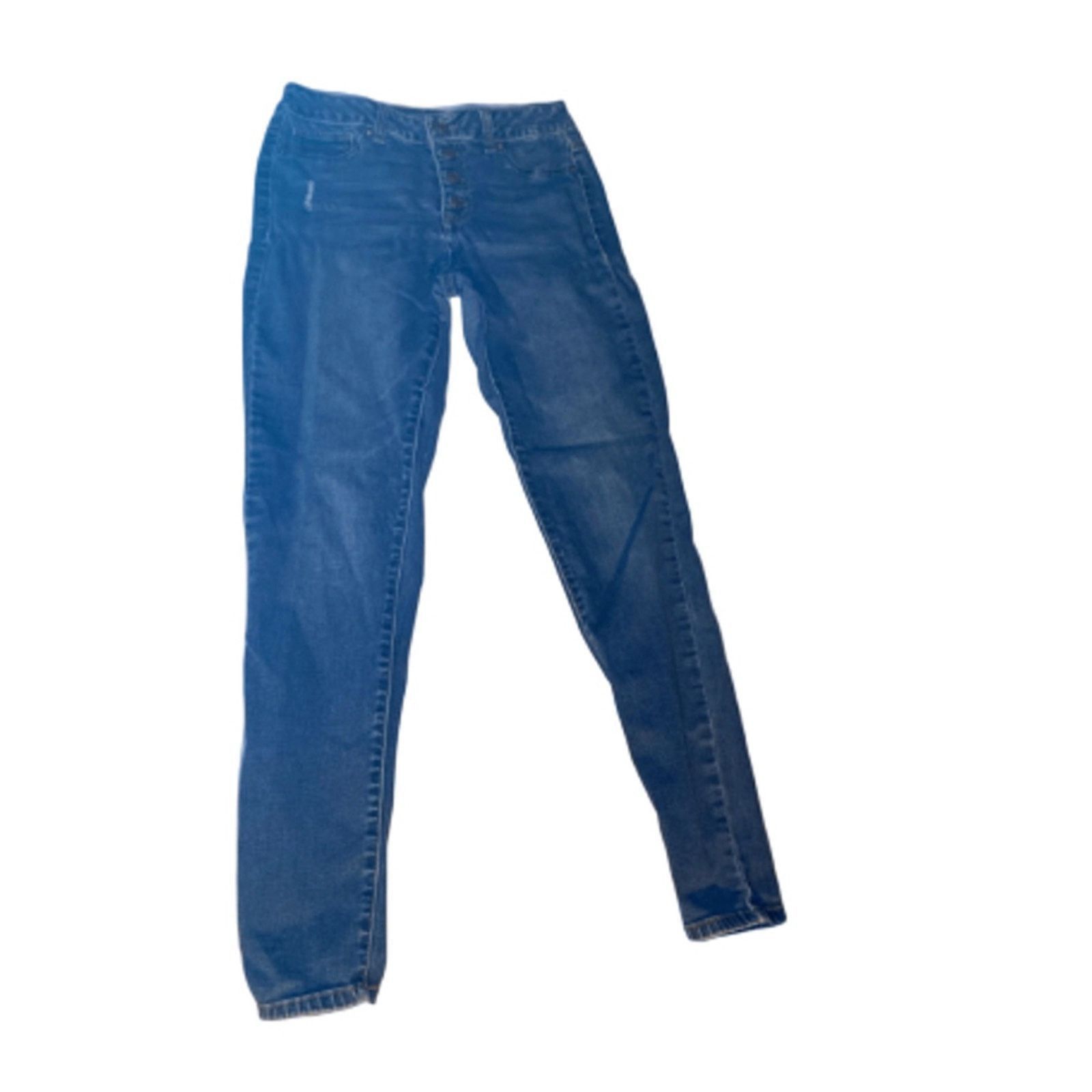 Maurice Lacroix Maurices High-Rise Skinny Jeans Dark Wash Stretch Denim S Size 24" / US 00 / IT 34 - 2 Thumbnail