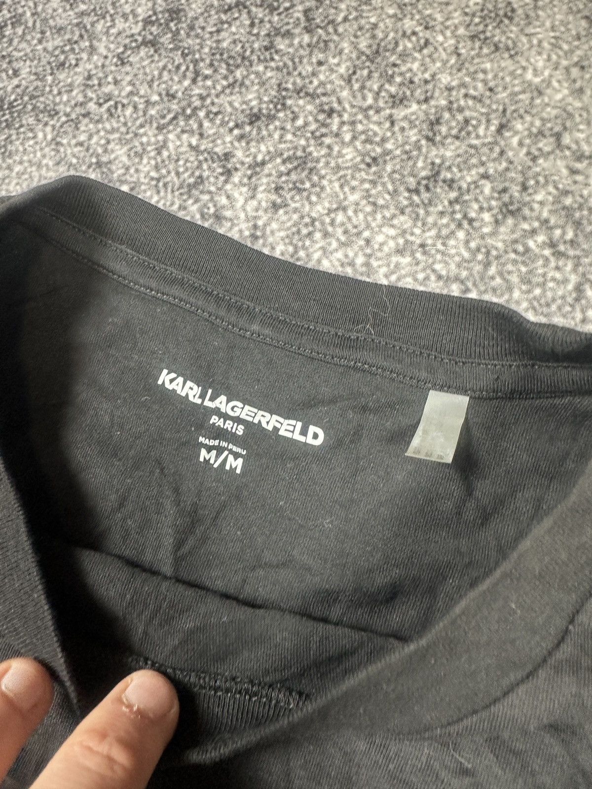 Karl Lagerfeld Karl Lagerfeld Logo T-shirt Rare Luxury Streetwear USA M Size US M / EU 48-50 / 2 - 3 Thumbnail