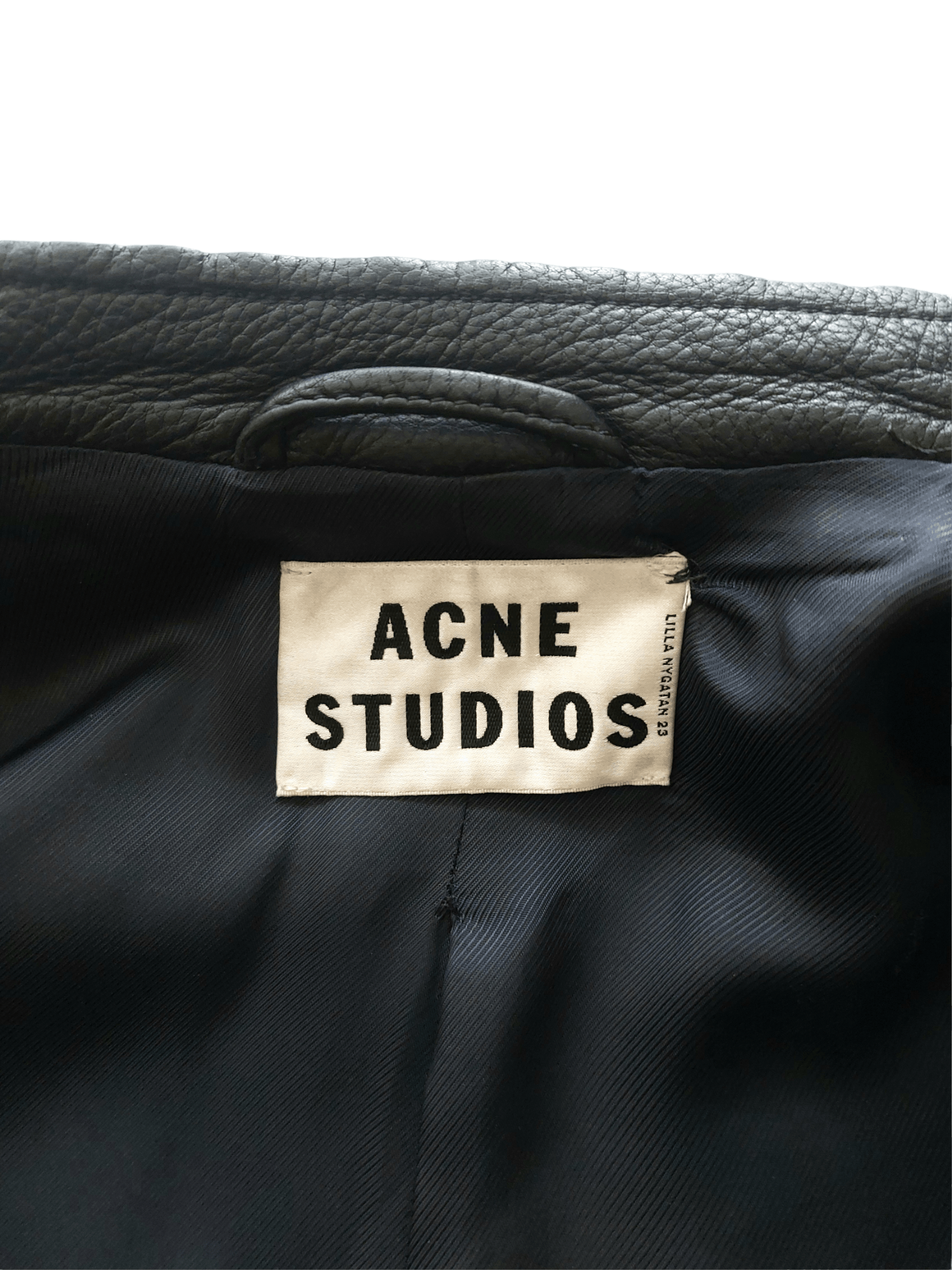 Acne Studios Acne Studios Oliver Leather Jacket Black Size 48 Size US M / EU 48-50 / 2 - 11 Thumbnail