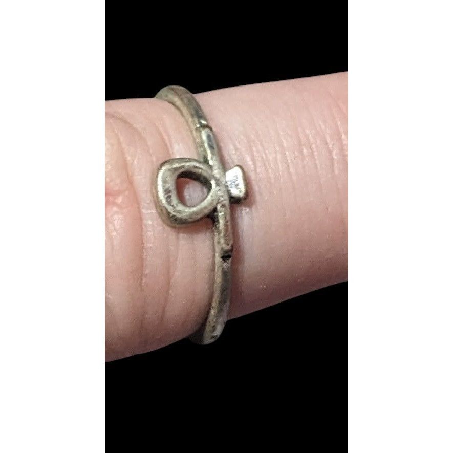 Other Minimalist Ankh Silver Tone Ring Size 6 3/4 Size ONE SIZE - 7 Thumbnail