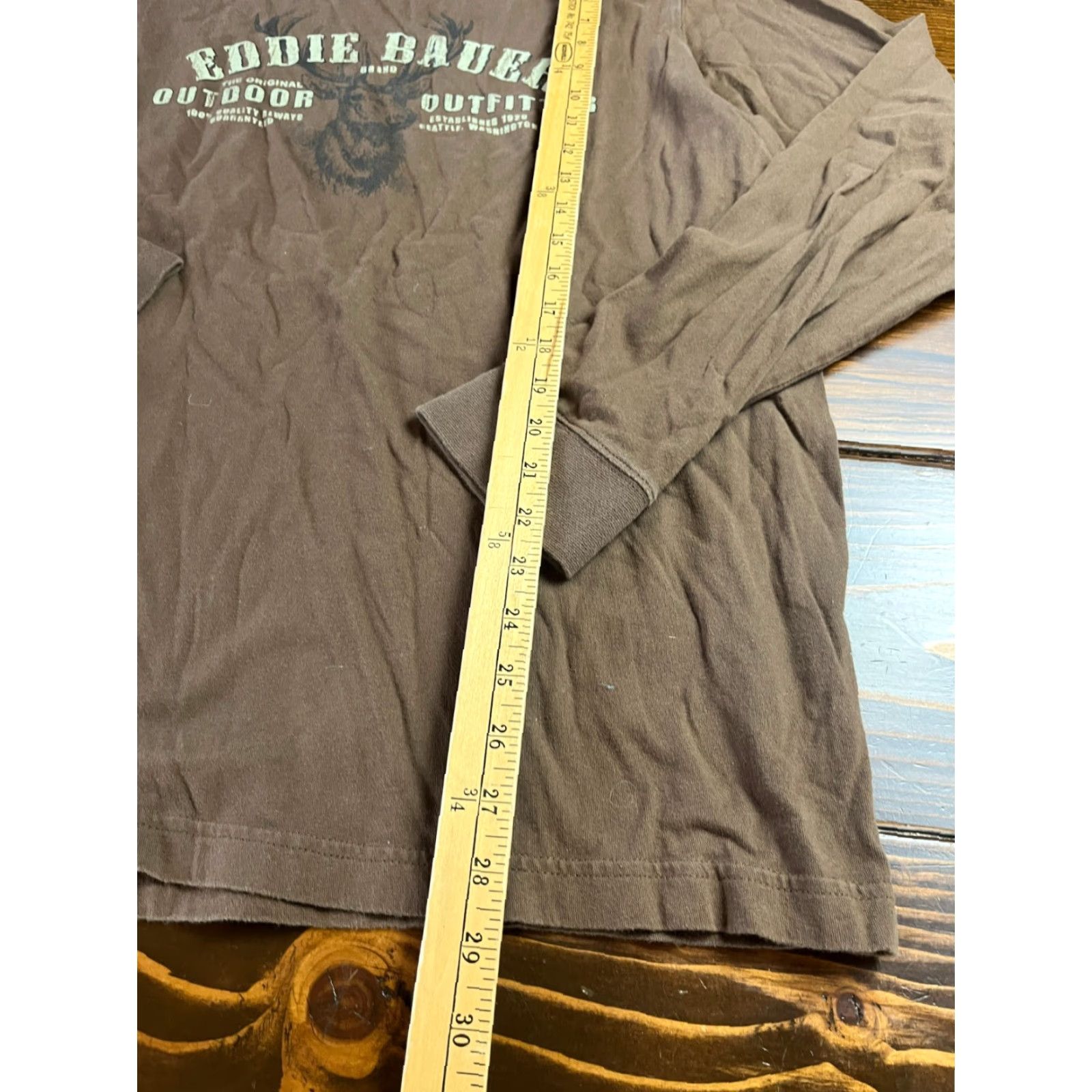 Eddie Bauer Eddie Bauer Shirt Men's Large Tall Brown Long Sleeve Hunting Buck Shirt) Size US XL / EU 56 / 4 - 5 Thumbnail