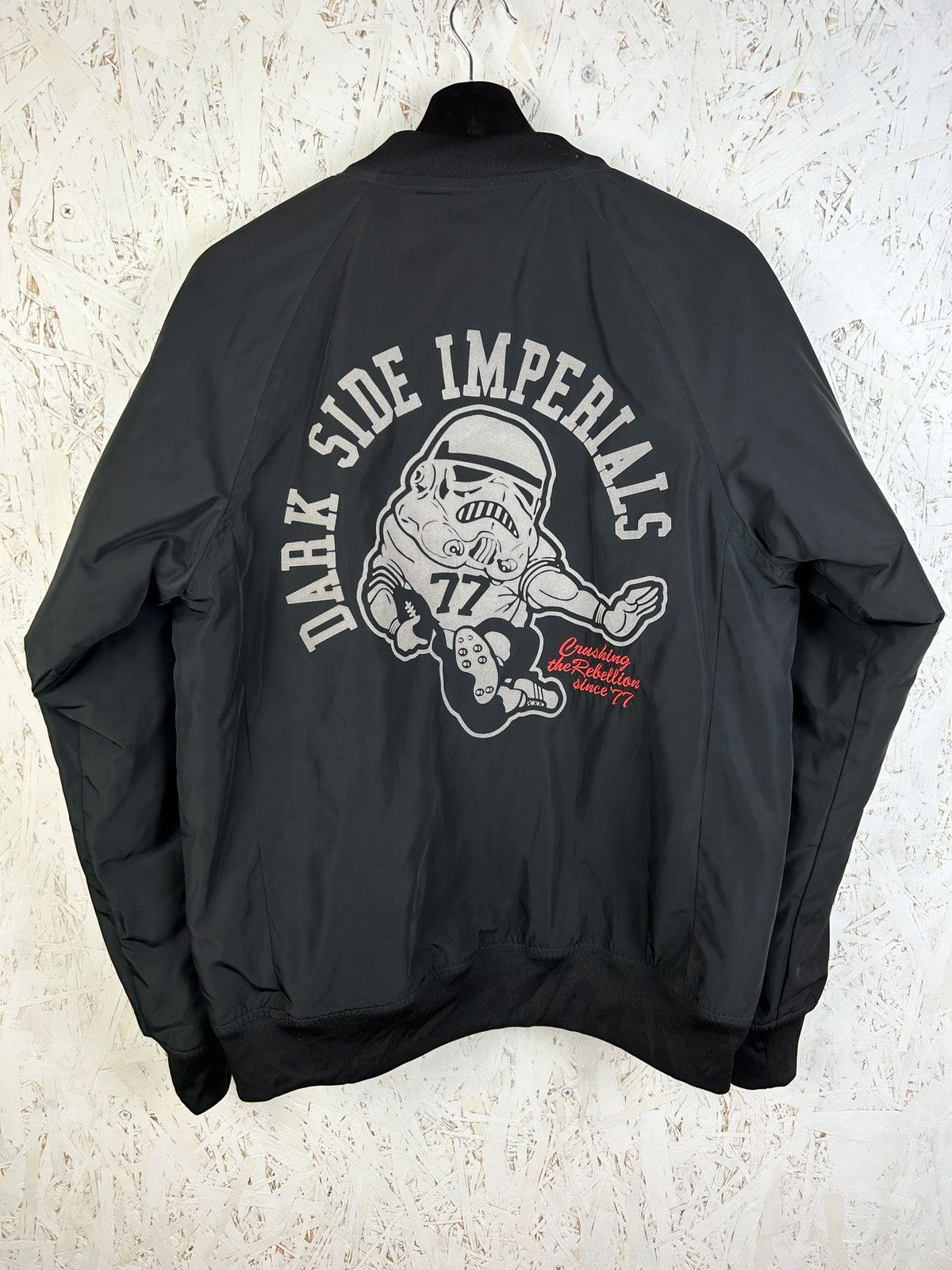 Adidas Adidas x Star Wars Dark Side Imperials Varsity Bomber Jacket Size US M / EU 48-50 / 2 - 6 Thumbnail