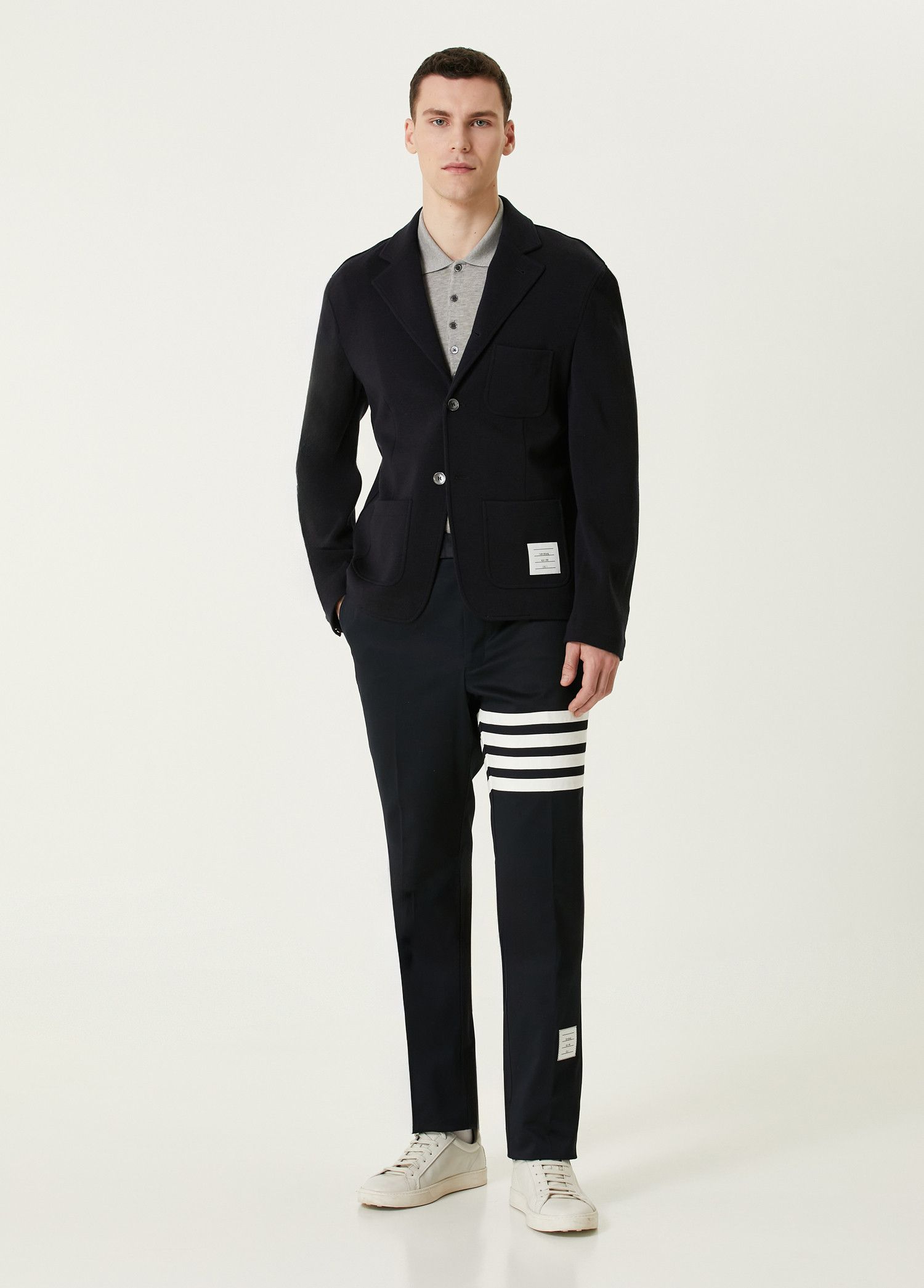 Thom Browne THOM BROWNE navy blue wool sportcoat jacket Size 2 / Medium Size US M / EU 48-50 / 2 - 2 Thumbnail