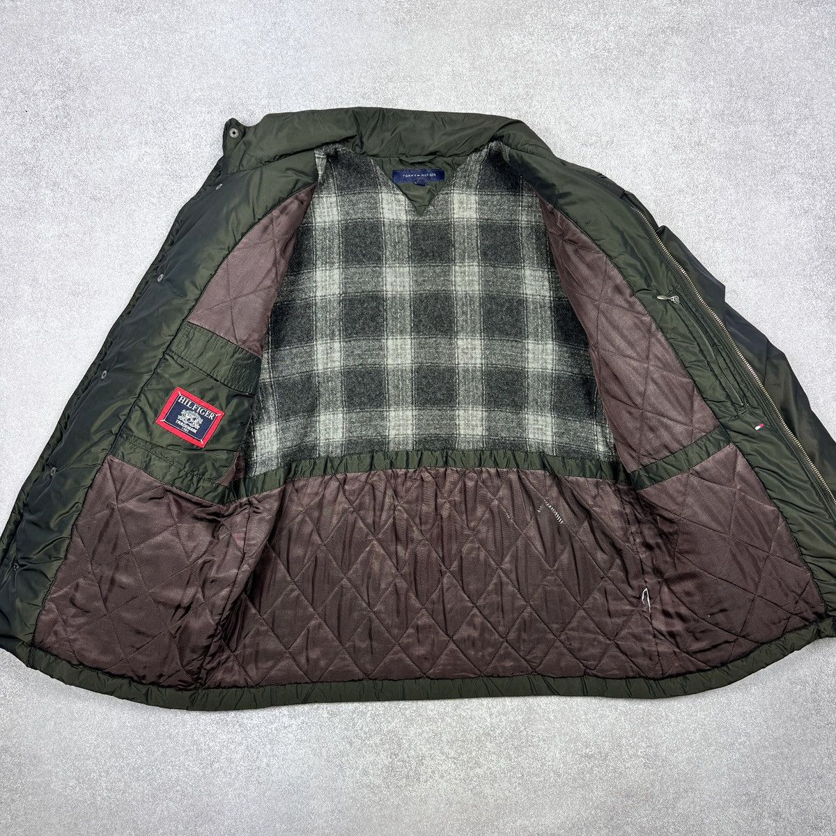 Tommy Hilfiger Tommy Hilfiger Nylon Green Military Warm Jacket Size XL / 54 Size US XL / EU 56 / 4 - 5 Thumbnail