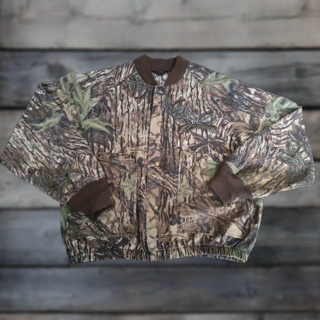 Realtree VINTAGE Liberty Men's Hunting Jacket Ripstop Camouflage US Made Size M Fall Spring Size US M / EU 48-50 / 2 - 1 Thumbnail