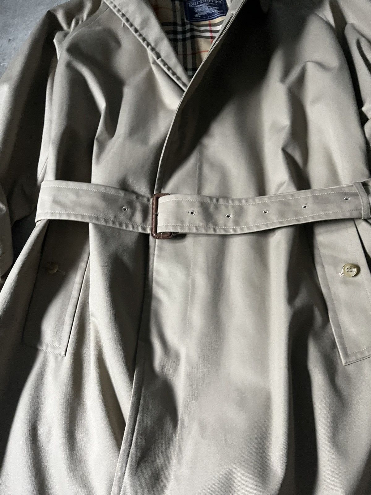 Burberry Burberrys vintage trench coat beige rare grail nova checked Size US L / EU 52-54 / 3 - 6 Thumbnail