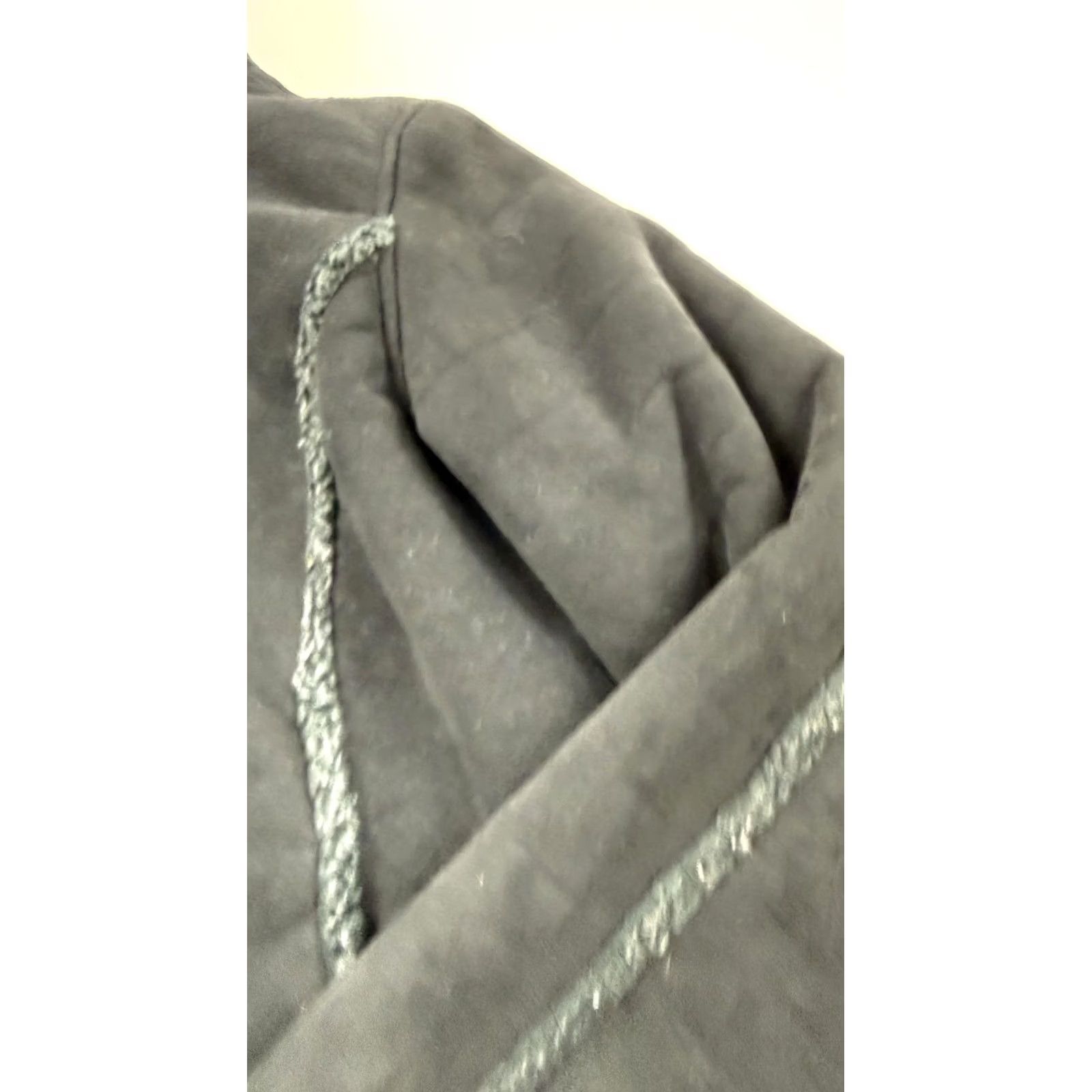Vintage L.L.Bean Jacket Womens Medium Black Hooded Sherpa Lined Full Zip Fleece Warm Size M / US 6-8 / IT 42-44 - 4 Thumbnail