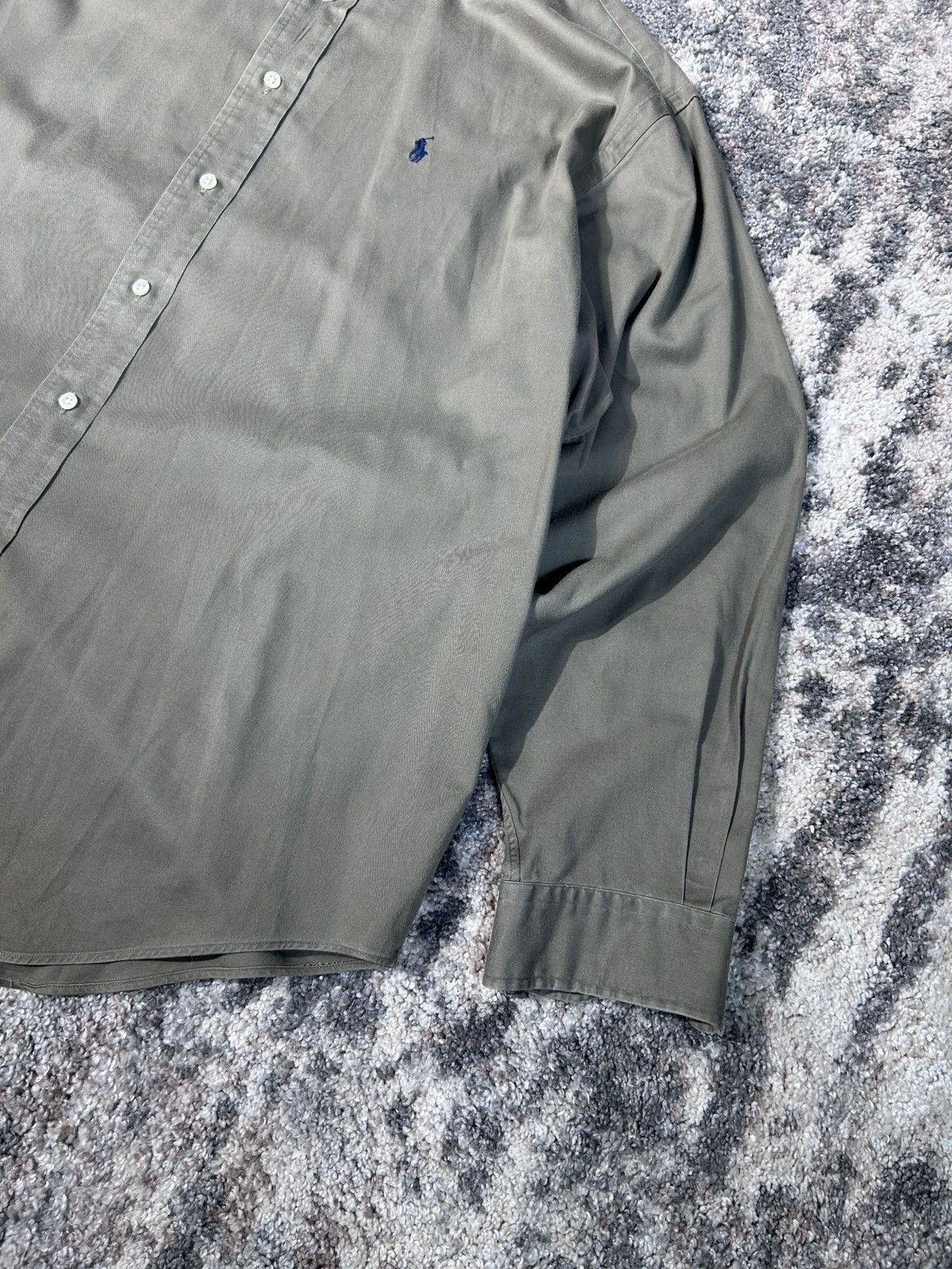 Polo Ralph Lauren × Vintage Vintage Polo Ralph Lauren Khaki Shirt XL Size US XL / EU 56 / 4 - 5 Thumbnail