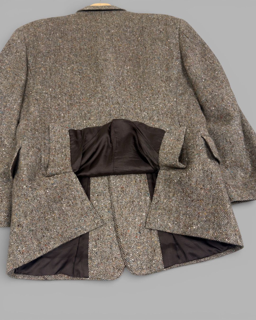 Thierry Mugler Rare 80’s THIERRY MUGLER Tweed Wool Blazer Jacket Size 50R - 13 Thumbnail