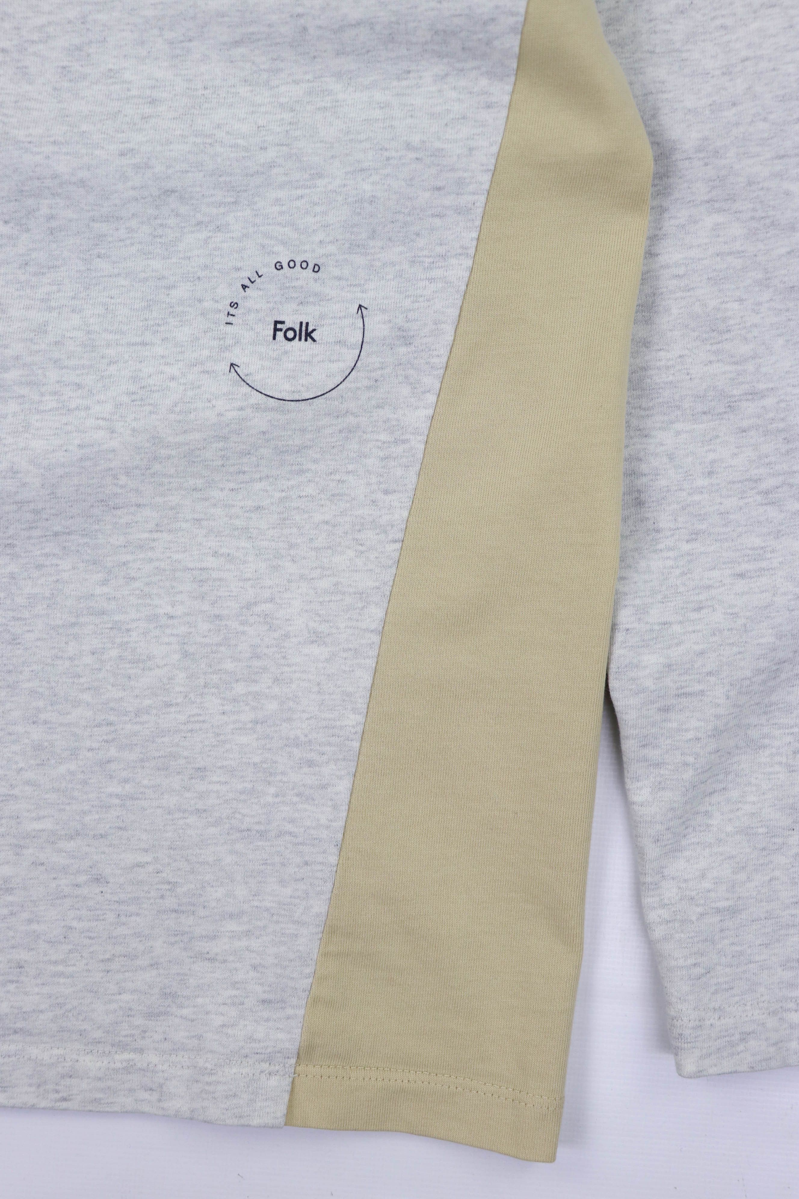Folk Folk Heather Gray Cotton Long Sleeve T-shirt Size US L / EU 52-54 / 3 - 4 Thumbnail
