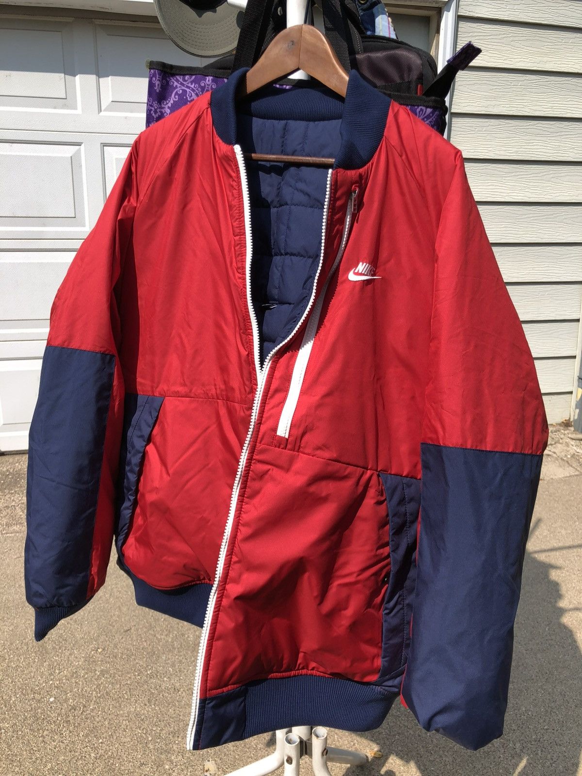 Nike Nike Therma Fit Legacy Reversible Bomber Puffer jacket Size US XL / EU 56 / 4 - 4 Thumbnail