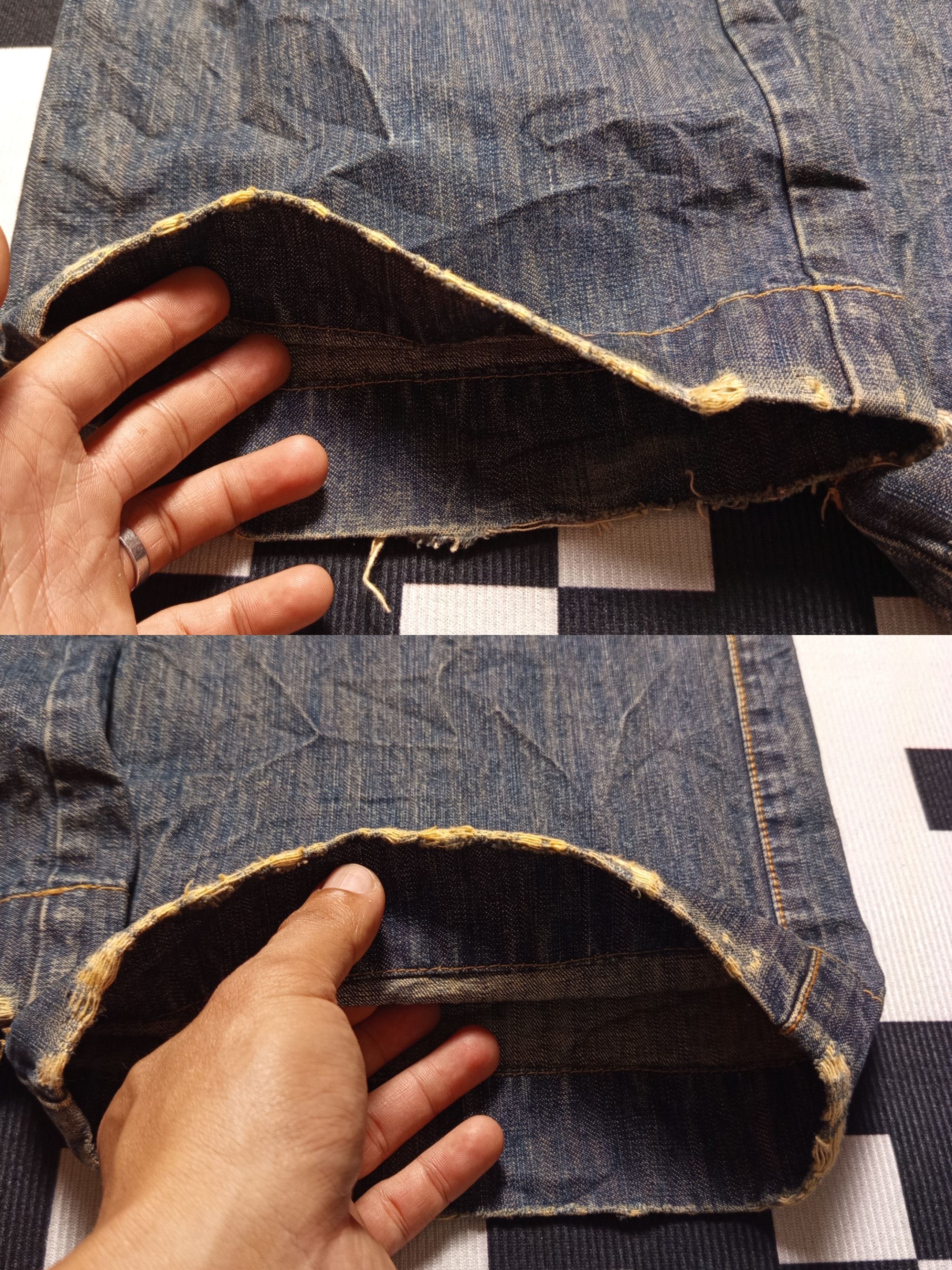 Vintage Rusty Distressed Jean Baggy Grunge Cargo Size US 31 - 15 Thumbnail