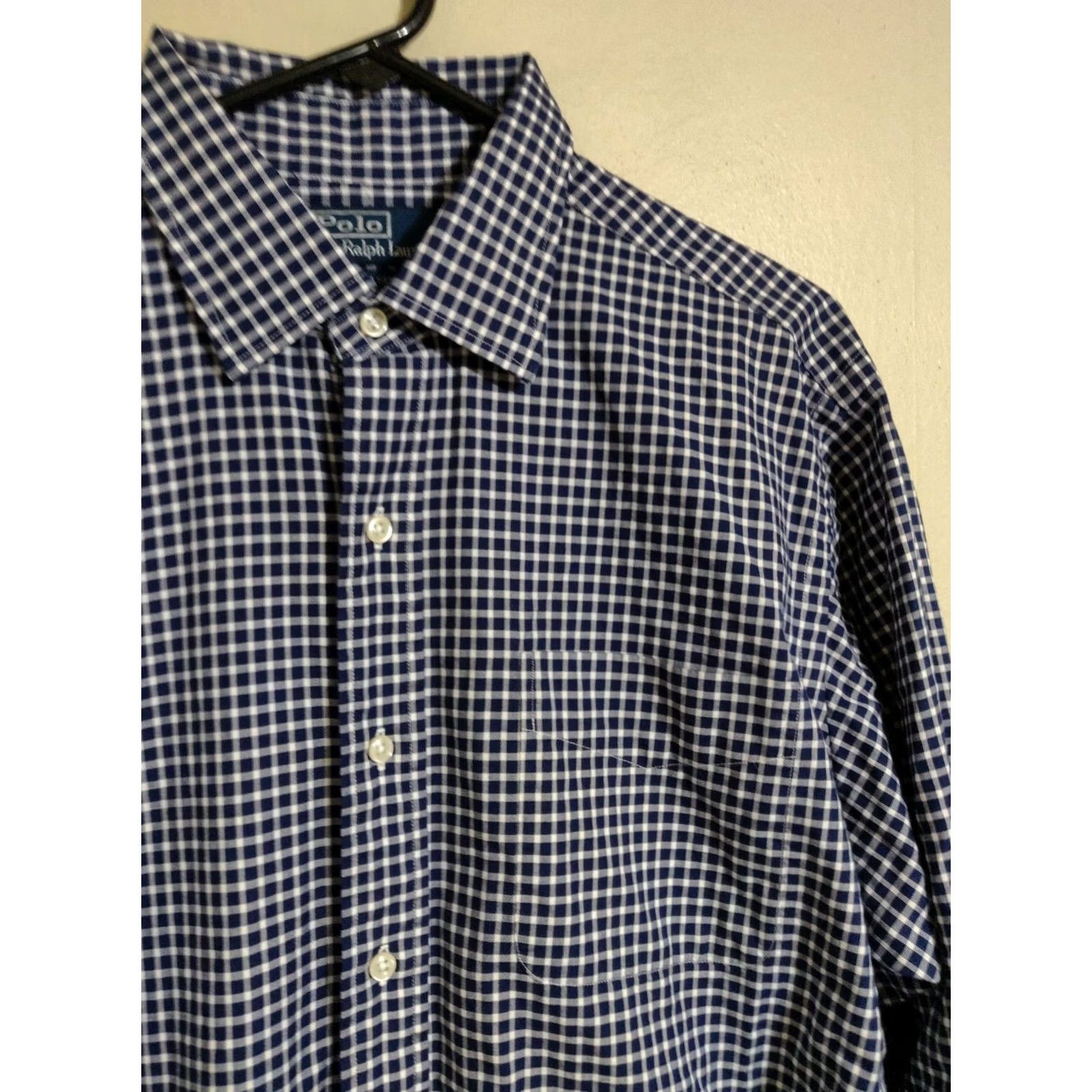 Polo Ralph Lauren Polo Ralph Lauren Curham Sport Blue Check L/S Button Up Dress Shirt Men's L Size 42R - 2 Thumbnail