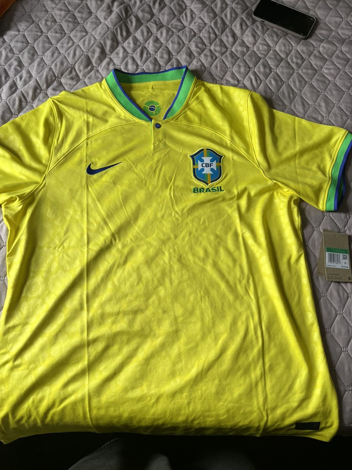 Nike Nike Brazil Jersey/Kit Size US XL / EU 56 / 4 - 1 Thumbnail
