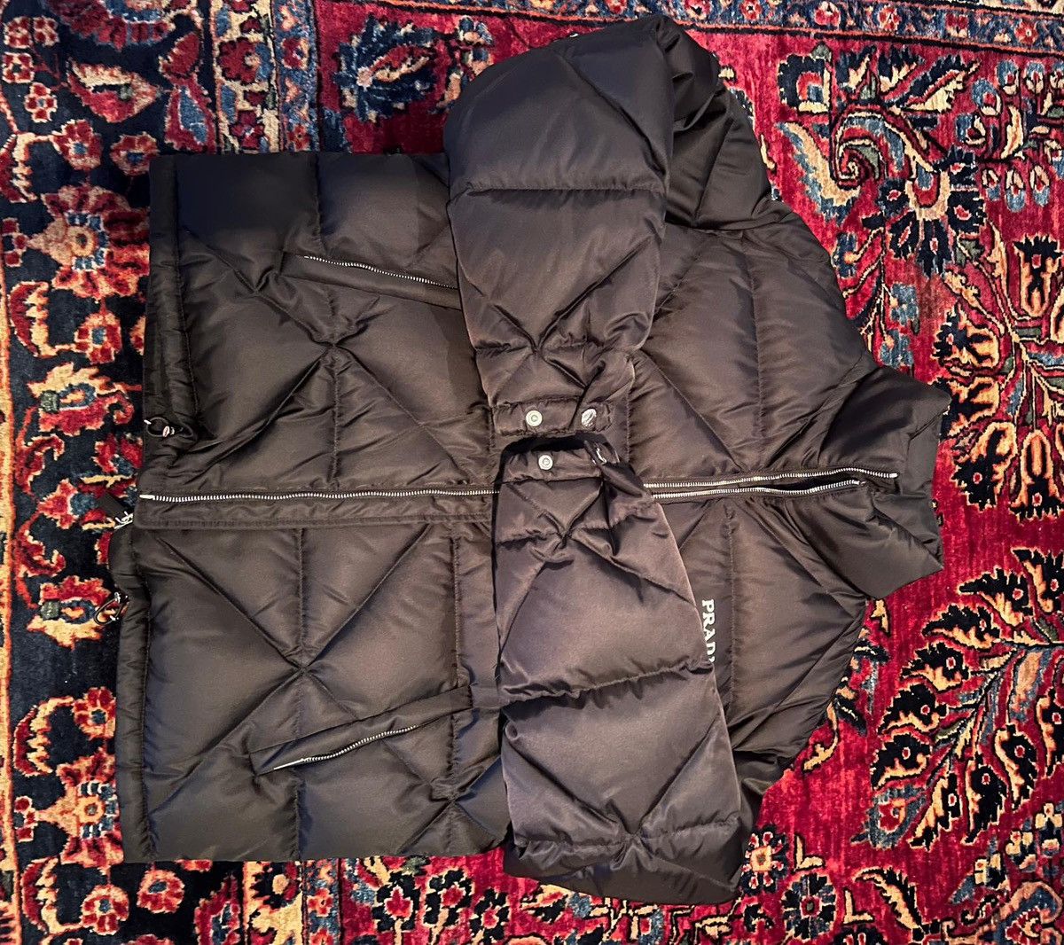 Prada Prada Daunenjacke aus Re-Nylon Size US L / EU 52-54 / 3 - 3 Thumbnail