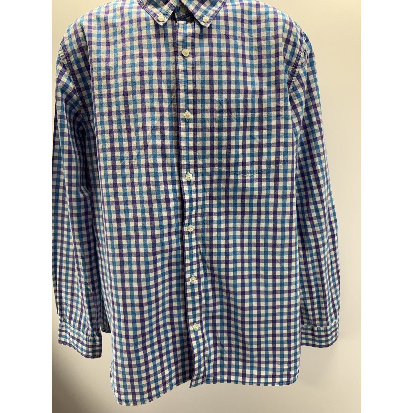 Old Navy Old Navy The Classic Shirt Mens X-Large Button Up Blue Size US XL / EU 56 / 4 - 2 Thumbnail