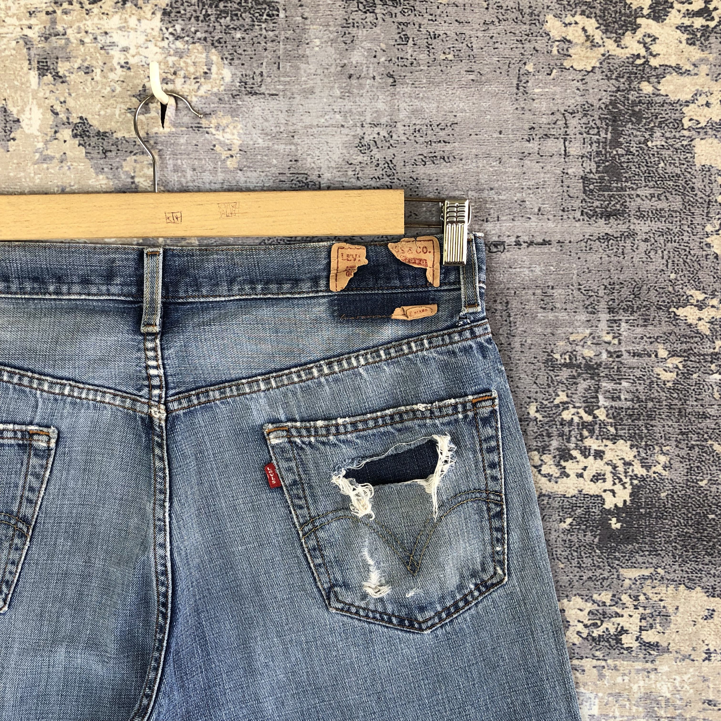 Levi's Vintage Levis 505 Jeans Distressed Levi's 505 Faded Denim Size US 36 / EU 52 - 5 Thumbnail