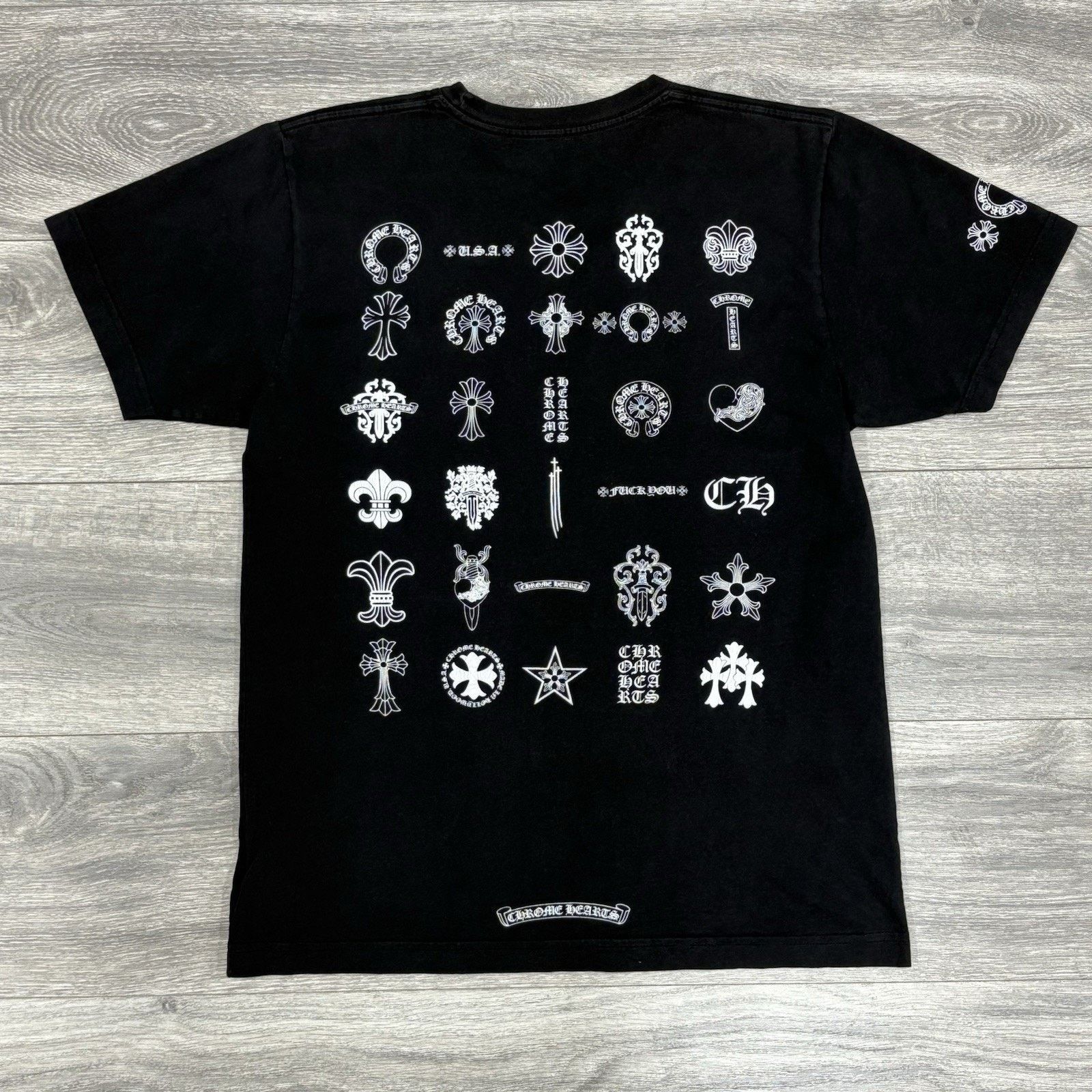 Chrome Hearts Size M - Chrome Hearts Multi Logo T-Shirt | GOOD CONDITION! Size US M / EU 48-50 / 2 - 1 Thumbnail