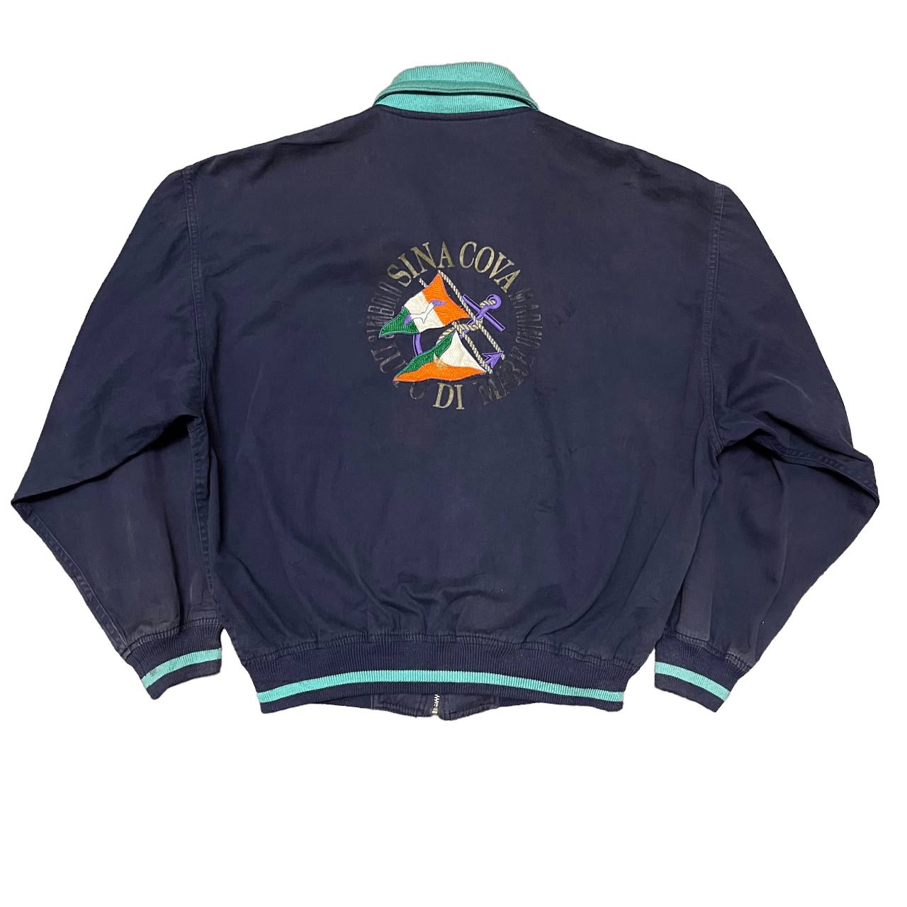Vintage Vintage Lupo Di Mare Sina Cova Bomber Jacket Size US L / EU 52-54 / 3 - 1 Thumbnail