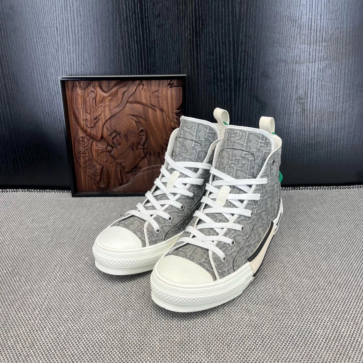 Dior Dior B23 White Gray All Over Print Sneakers 41 Size US 8 / EU 41 - 1 Thumbnail