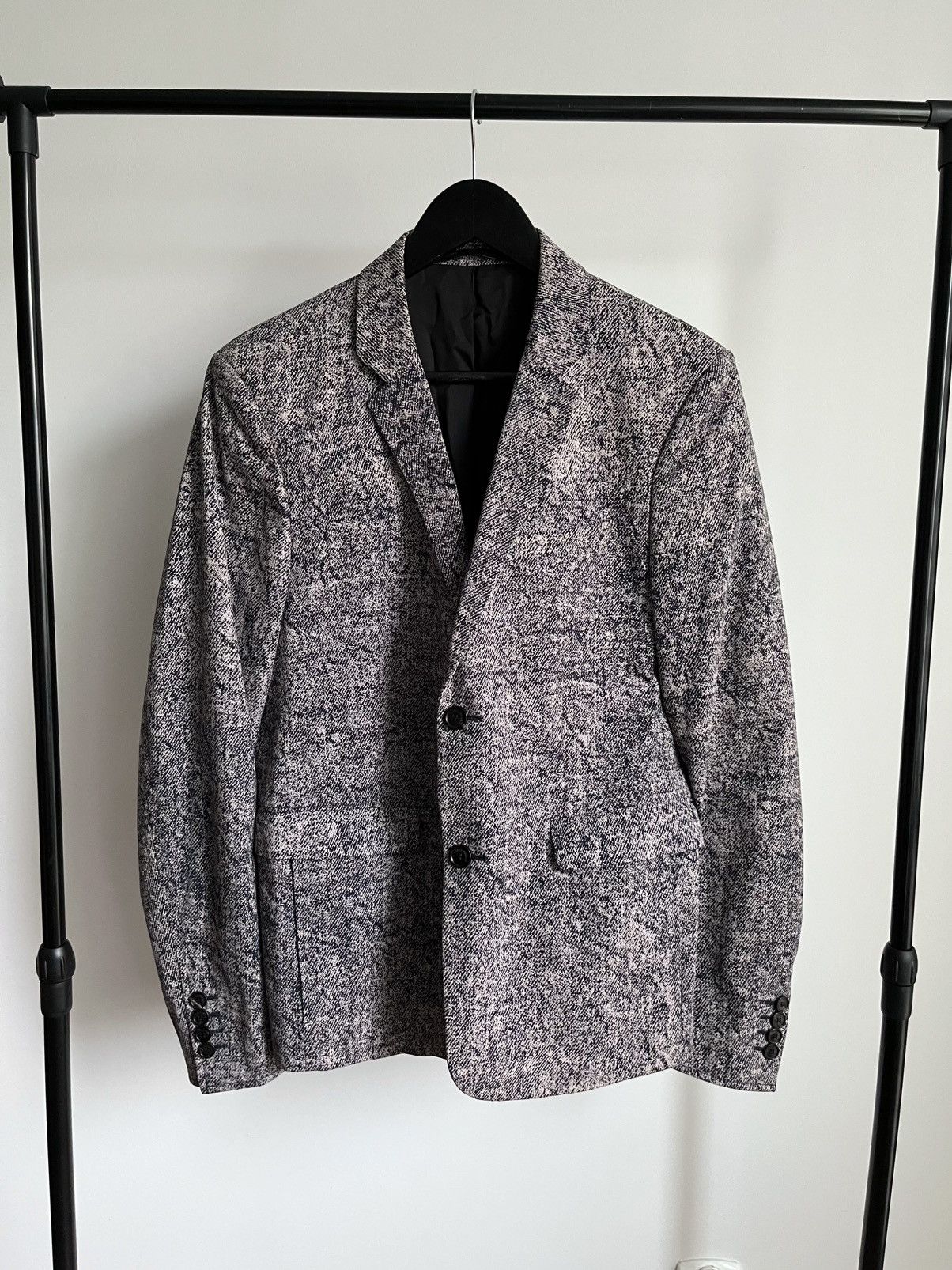 Kris Van Assche Kris van Assche SS15 runway "static noise" tailored blazer Size 48R - 1 Thumbnail