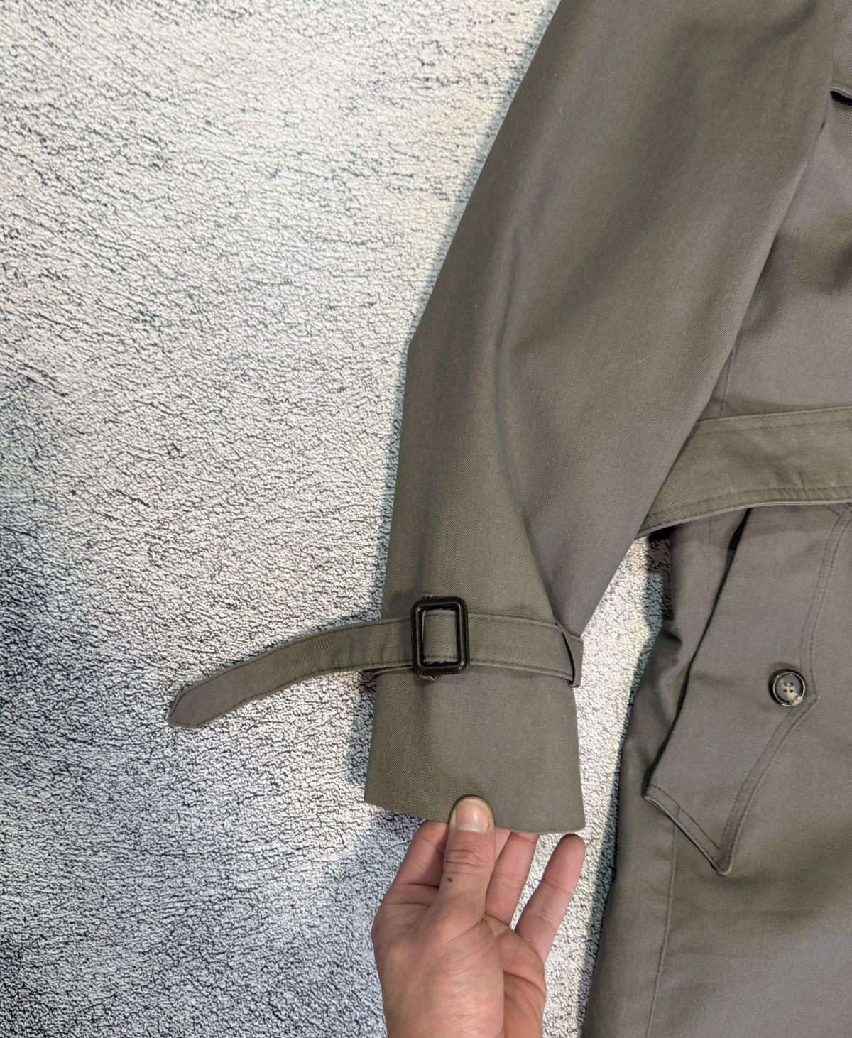 Christian Dior Monsieur Vintage Christian Dior Trench Coat Belted 44R Men Gray Taupe Size US L / EU 52-54 / 3 - 7 Thumbnail