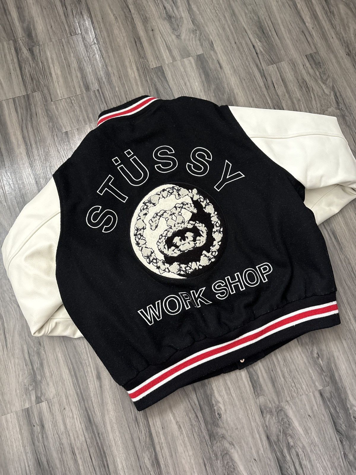 Stussy x Our Legacy x Denim Tears Varsity Jacket SZ L