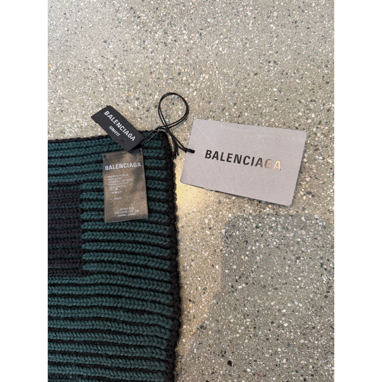 Balenciaga Balenciaga Logo-Jacquard Wool Scarf Size ONE SIZE - 6 Thumbnail