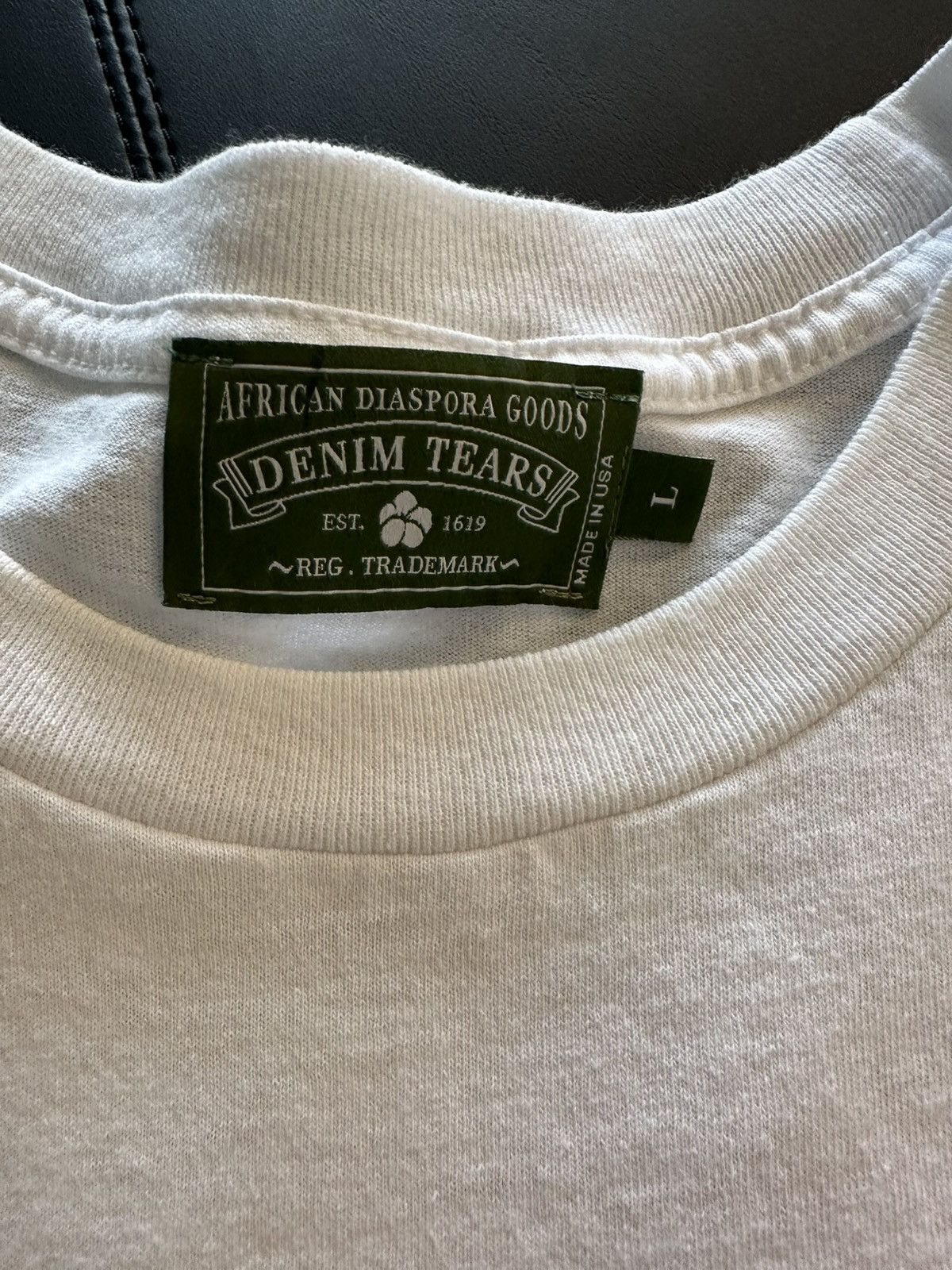 DENIM TEARS Denim Tears ADG Tee White Size US L / EU 52-54 / 3 - 2 Thumbnail