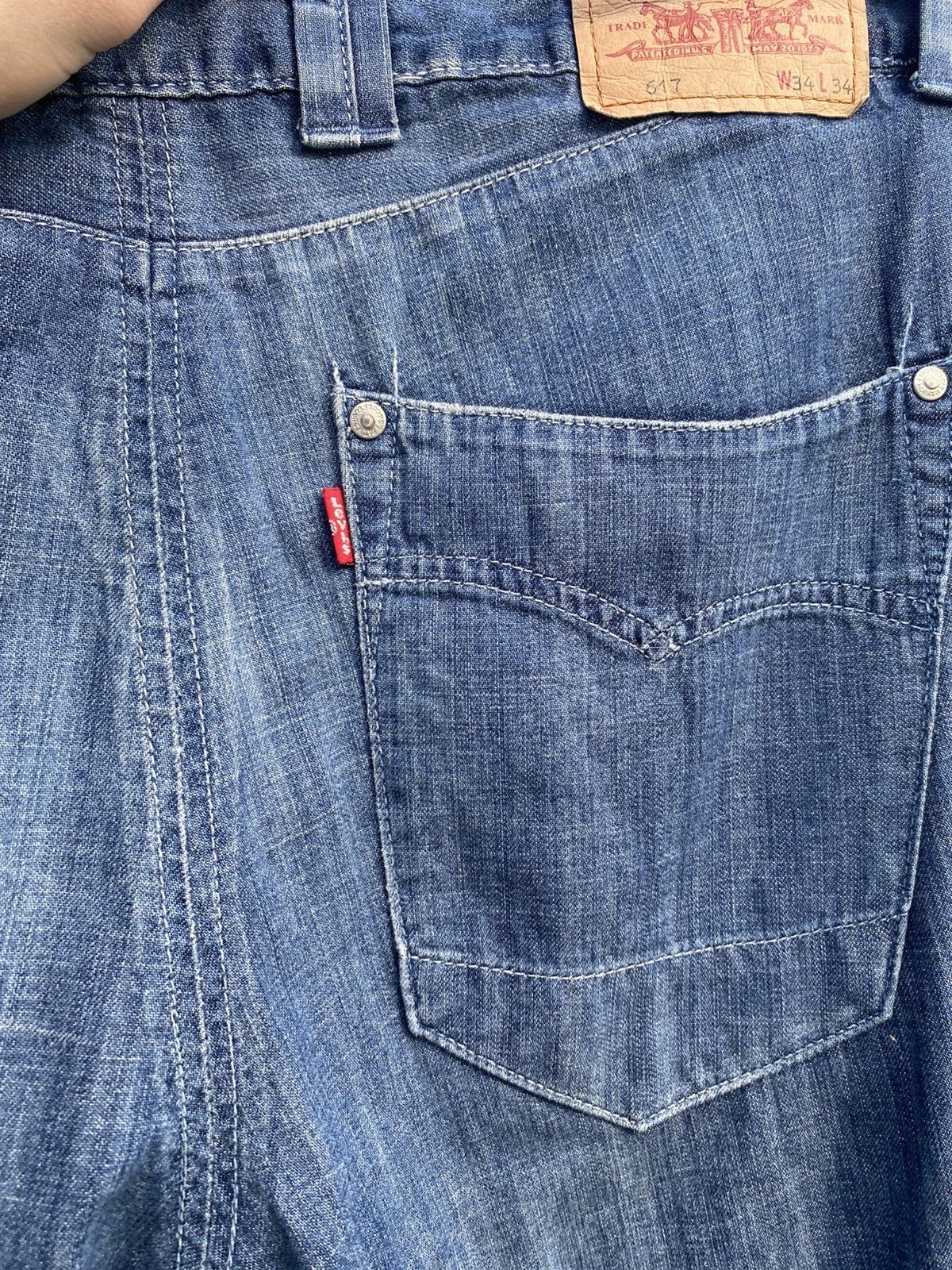 Levi's × Vintage Levi’s 617 Vintage Cargo Jeans, Y2K Levi’s Utility Denim, Size US 34 / EU 50 - 14 Thumbnail
