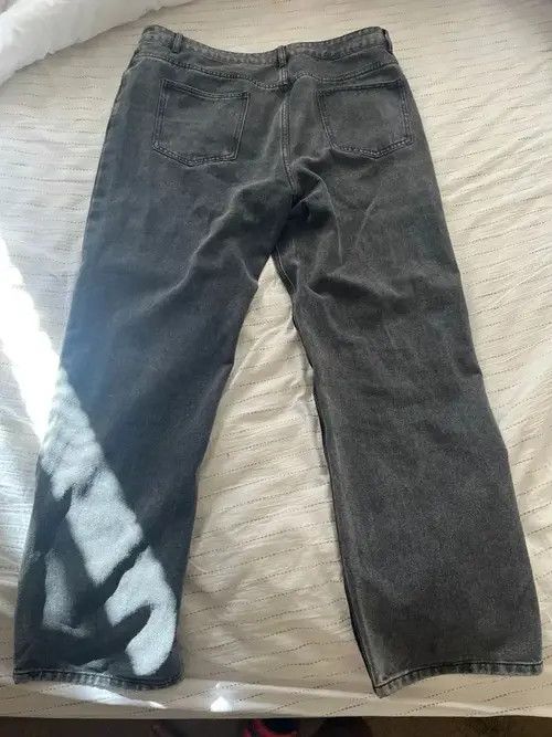 VIBE Gray Spliced Loose Jeans Patchwork Size US 30 / EU 46 - 4 Thumbnail