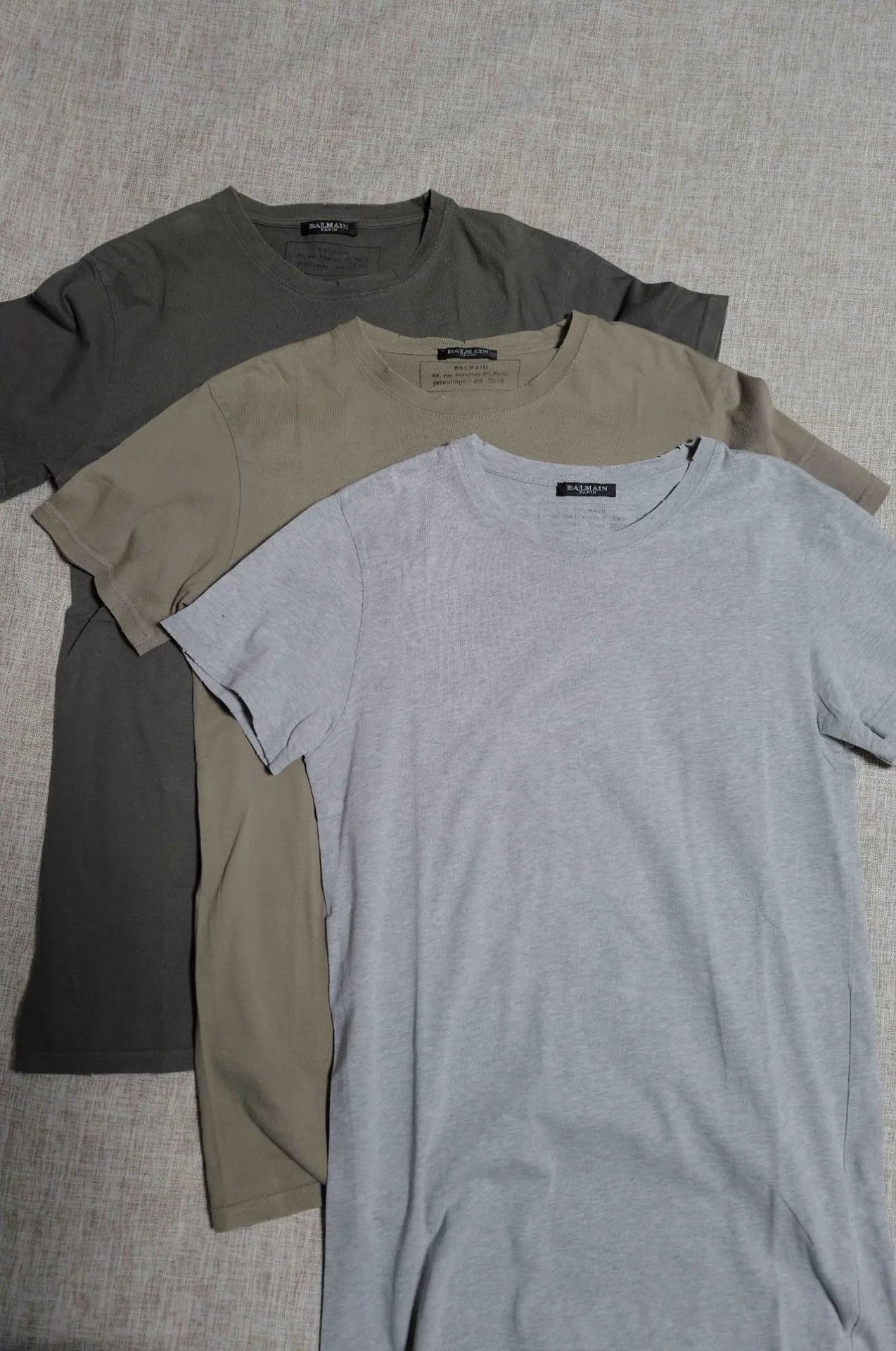 Balmain Balmain By Decarnin SS10 Shotgun Heavily Distressed T