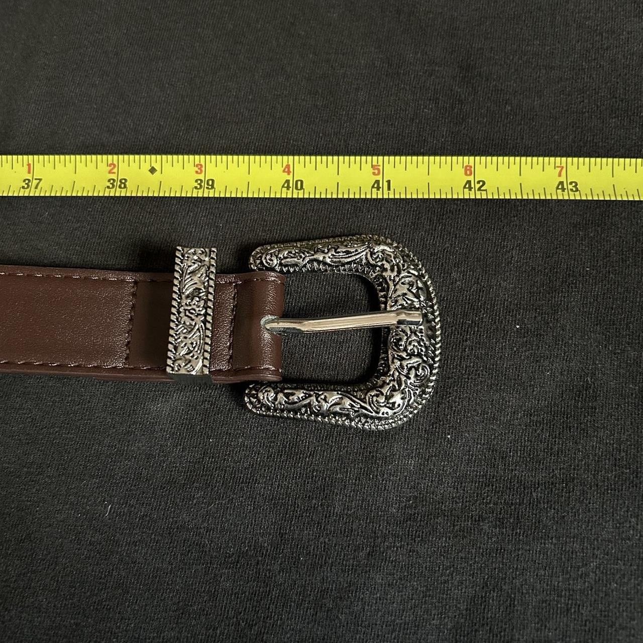 Japanese Brand × Vintage Y2K 2000s Style Coffee Brown Classic Western Belt Size ONE SIZE - 5 Thumbnail