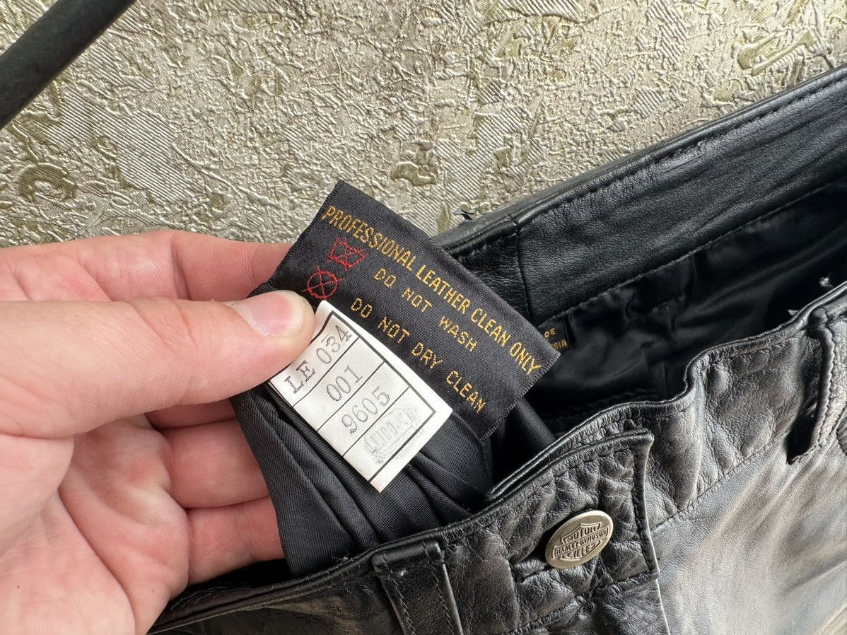 Harley Davidson Harley Davidson Vintage Leather Pants Size 28" / US 6 / IT 42 - 12 Thumbnail