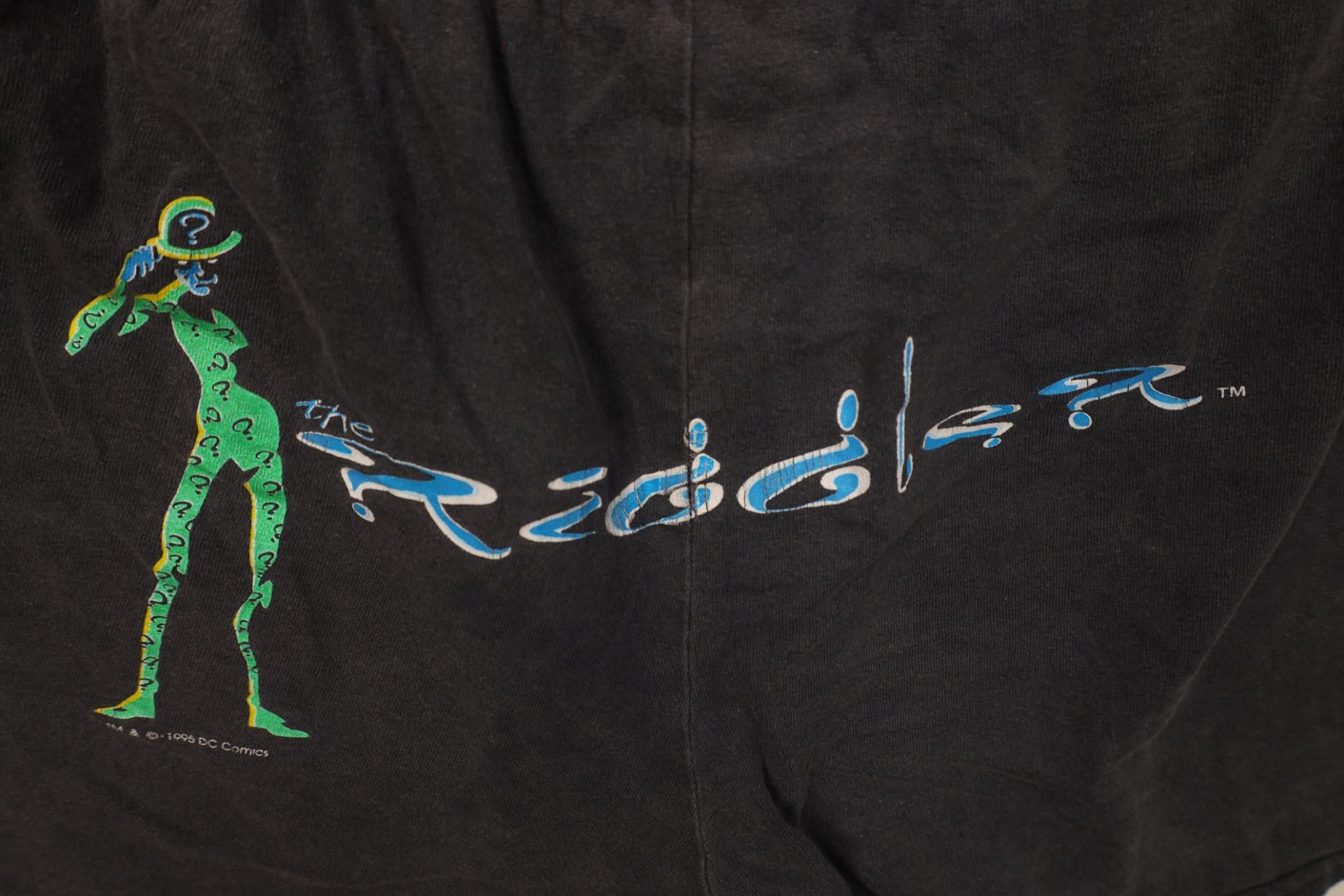 Vintage Vintage 90s Batman The Riddler Above Knee Short Shorts USA Size US 34 / EU 50 - 13 Thumbnail