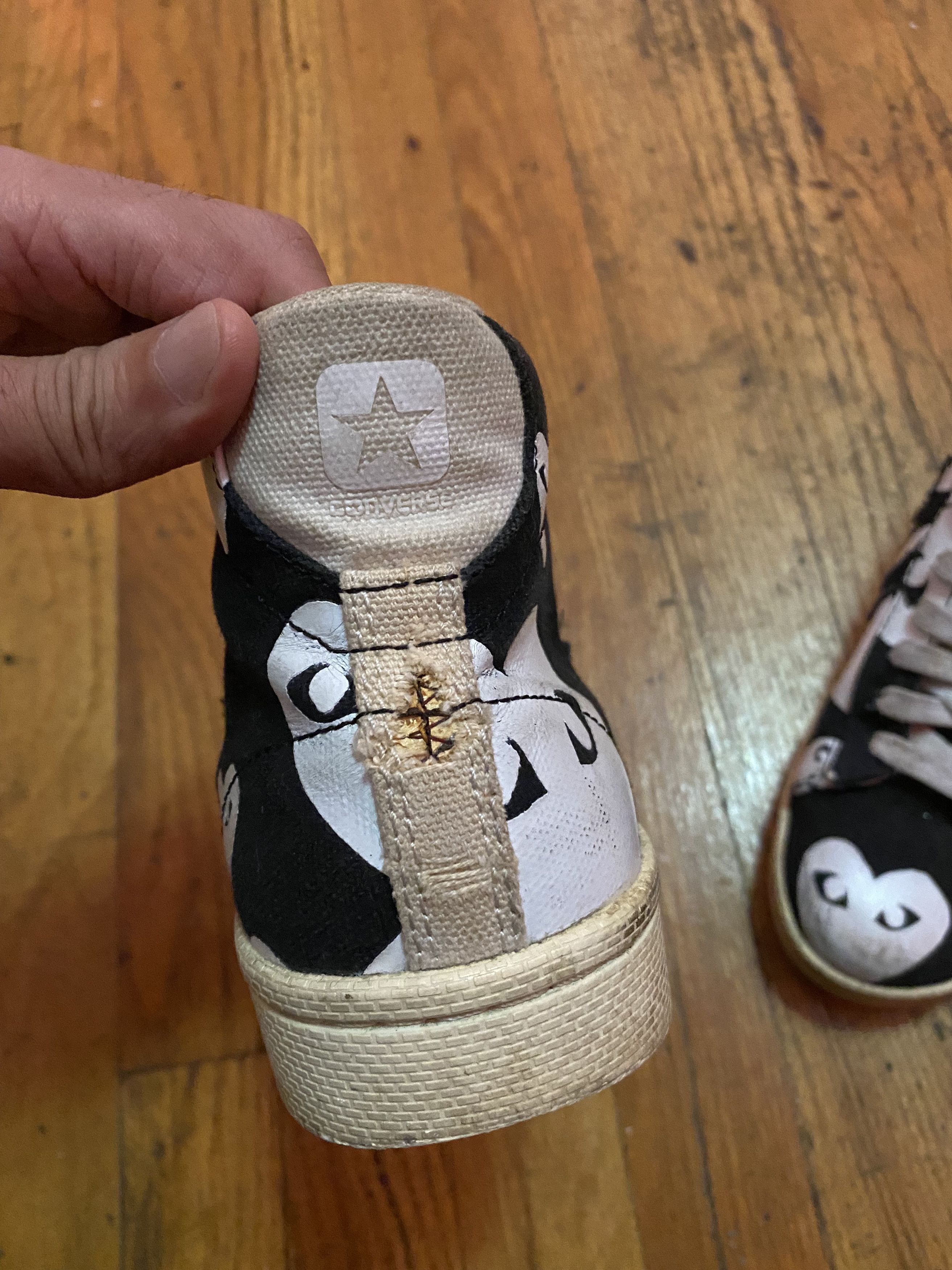 Comme des Garcons COMME DES GARÇONS x CONVERSE Hi-Top Snkrs ⊛ BLK/WTE ⊛ GntlyW Size US 7.5 / IT 37.5 - 10 Thumbnail