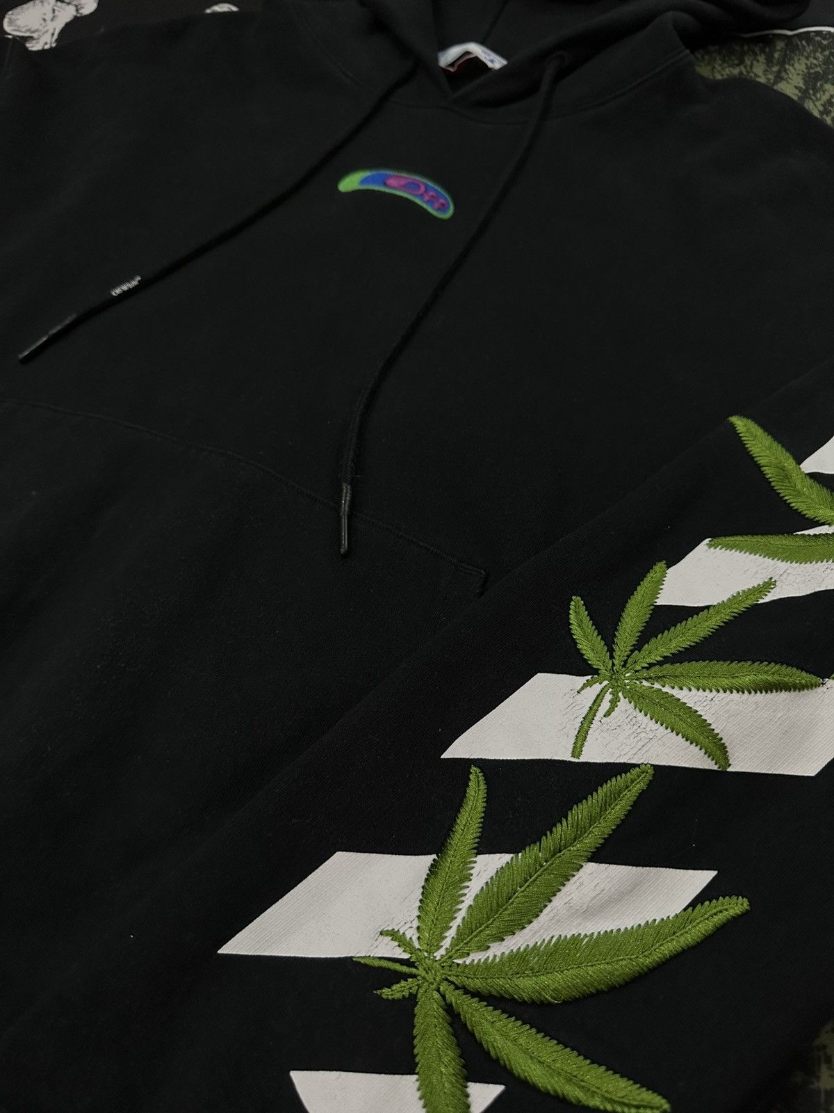 Off-White Off-White Marijuana Hoodie baggy Black @2013 Virgil Abloh Size US XL / EU 56 / 4 - 3 Thumbnail