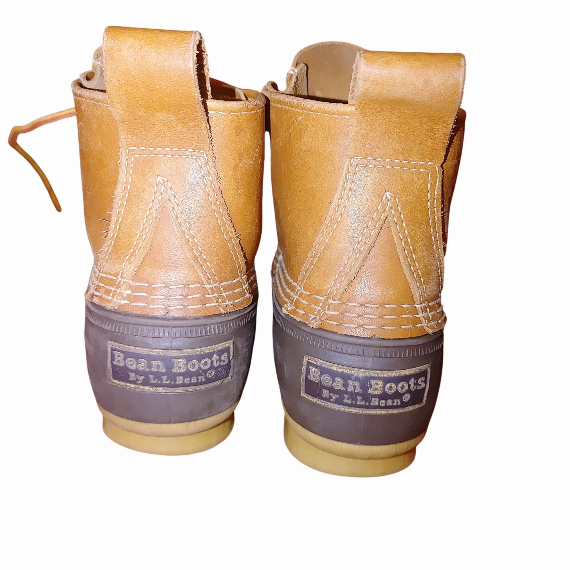 L.L. Bean LL Bean Boots 6 Inch Vintage Duck Brown Leather Rubber Lace Size US 7 / EU 40 - 6 Thumbnail
