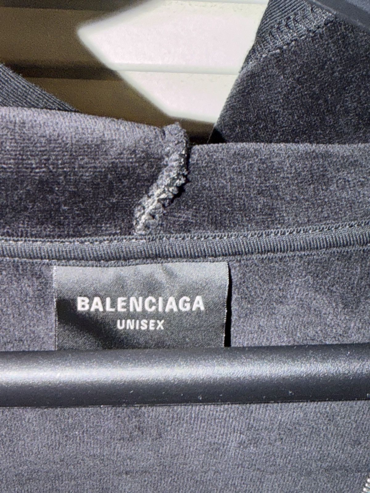 Balenciaga Balenciaga black velour 3b logo zip up hoodie medium Size M / US 6-8 / IT 42-44 - 3 Thumbnail