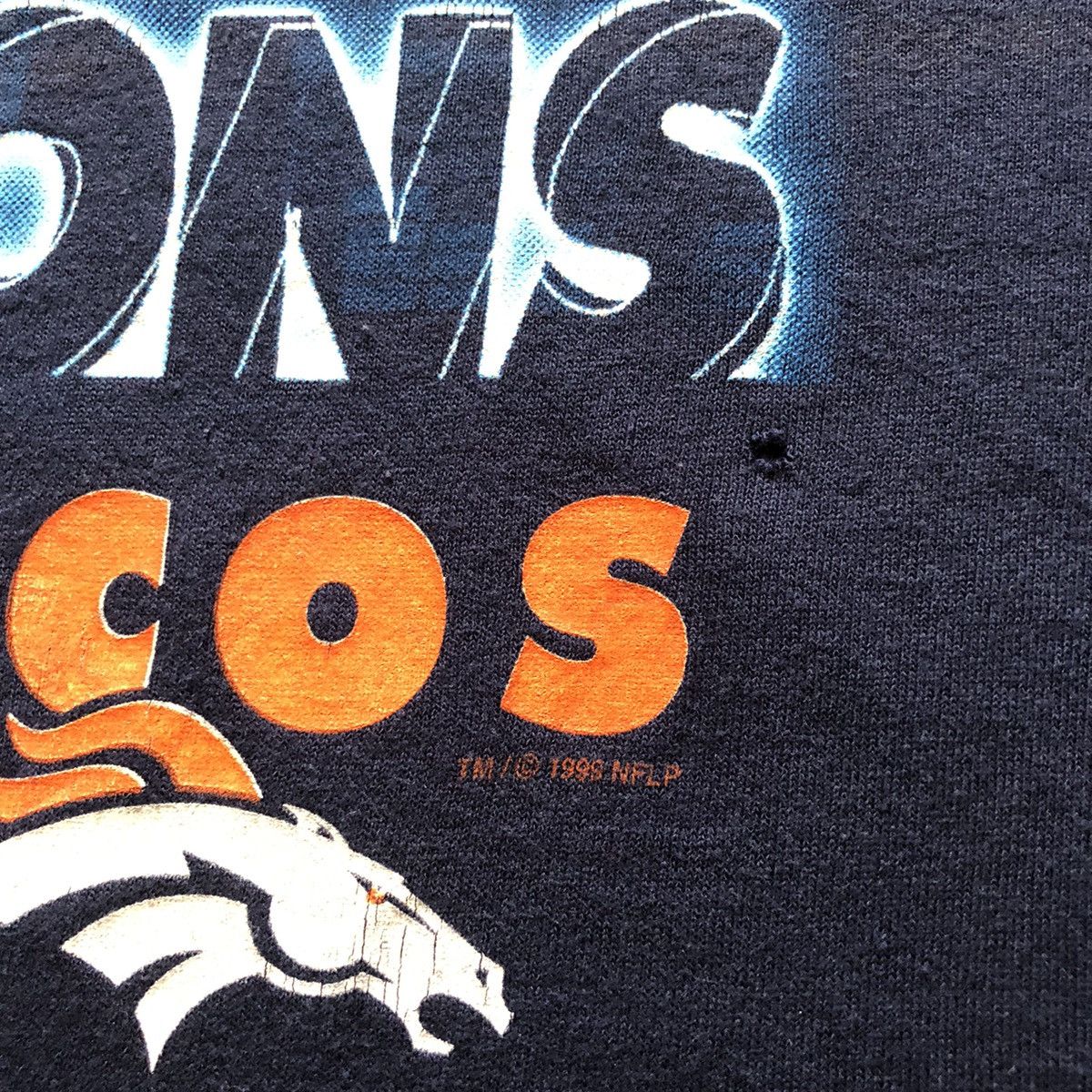 NFL × Vintage Vintage 90s Denver Broncos Single Stich TShirt Size US M / EU 48-50 / 2 - 5 Thumbnail