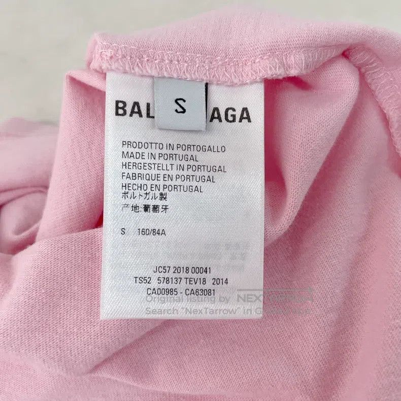 Balenciaga Balenciaga Pink Logo T-shirt S size Size US S / EU 44-46 / 1 - 7 Thumbnail