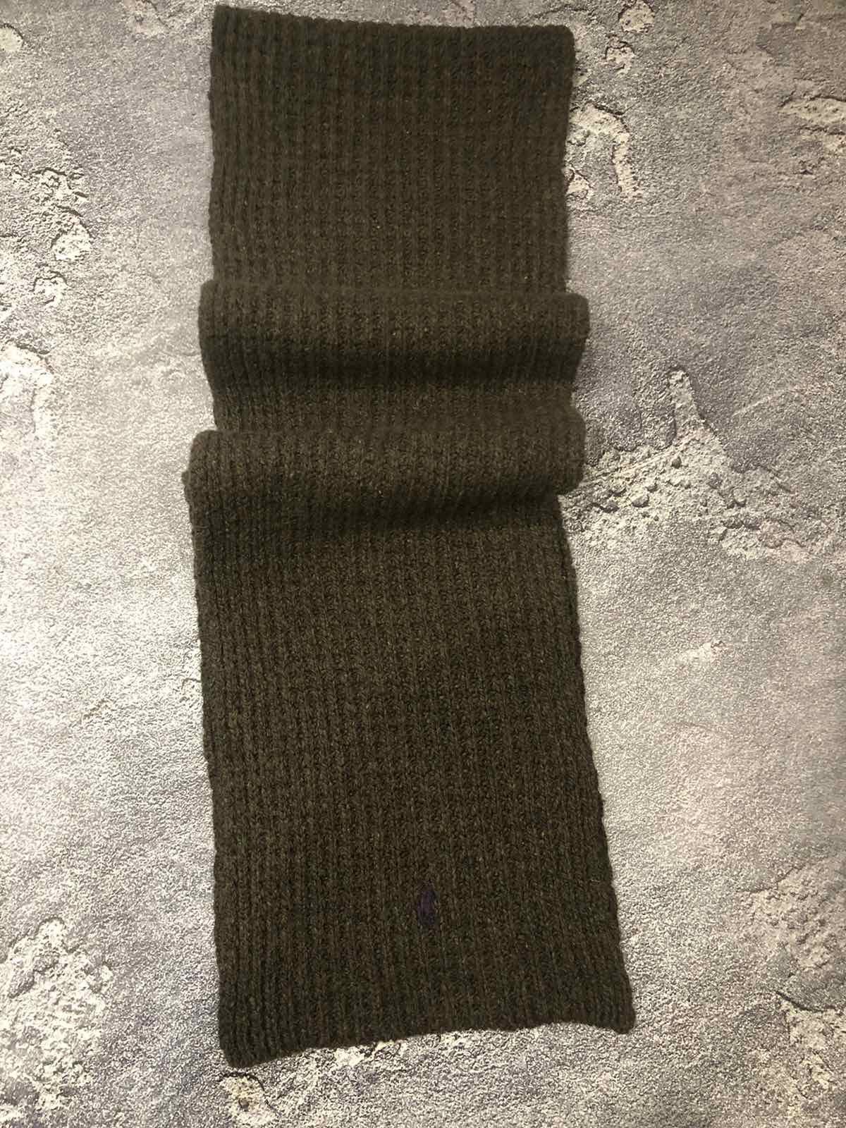 Polo Ralph Lauren Rib-Knit Wool-Blend Scarf Polo Ralph Lauren mens Size ONE SIZE - 3 Thumbnail